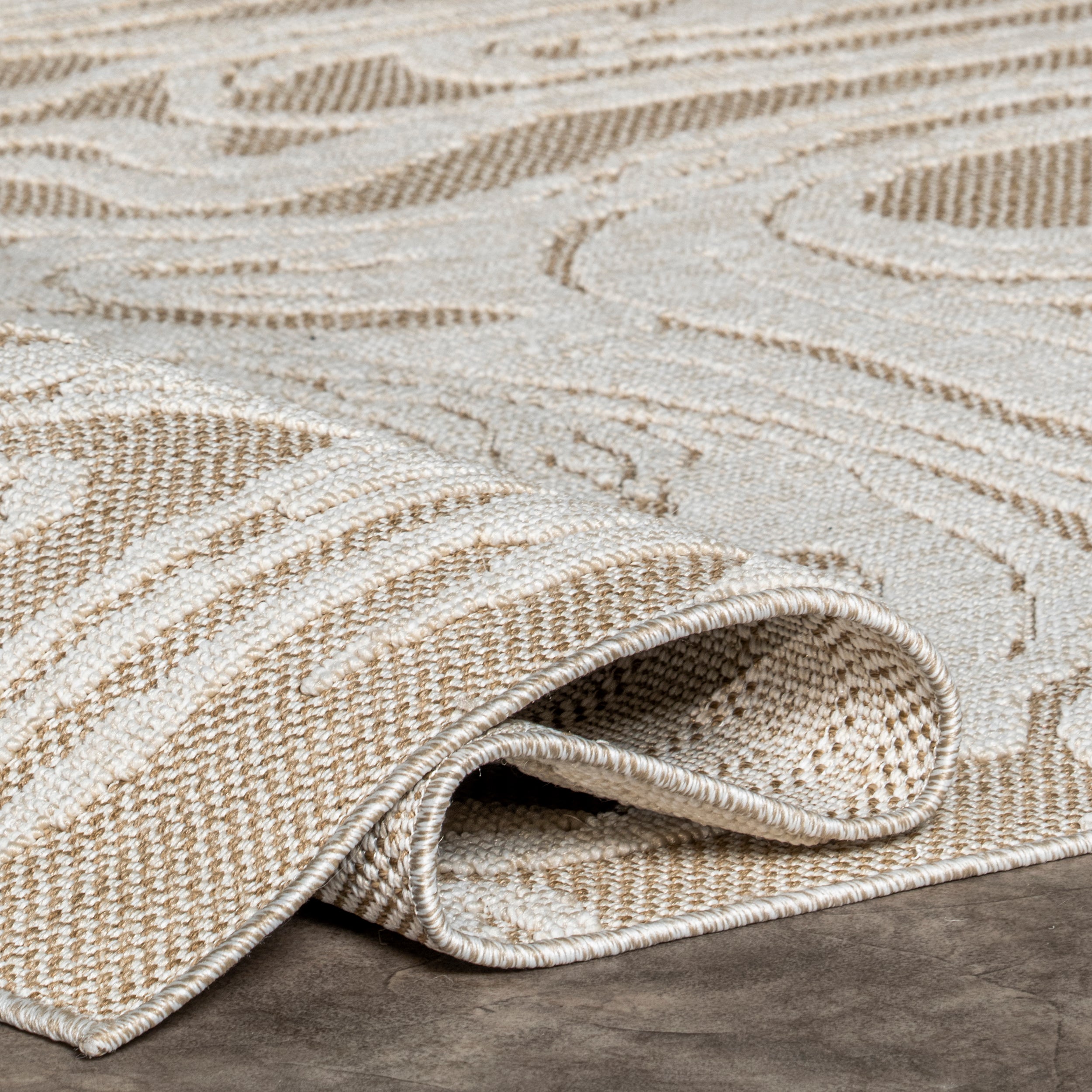 Leisa Abstract Swirls Indoor/Outdoor Area Rug - Image 4