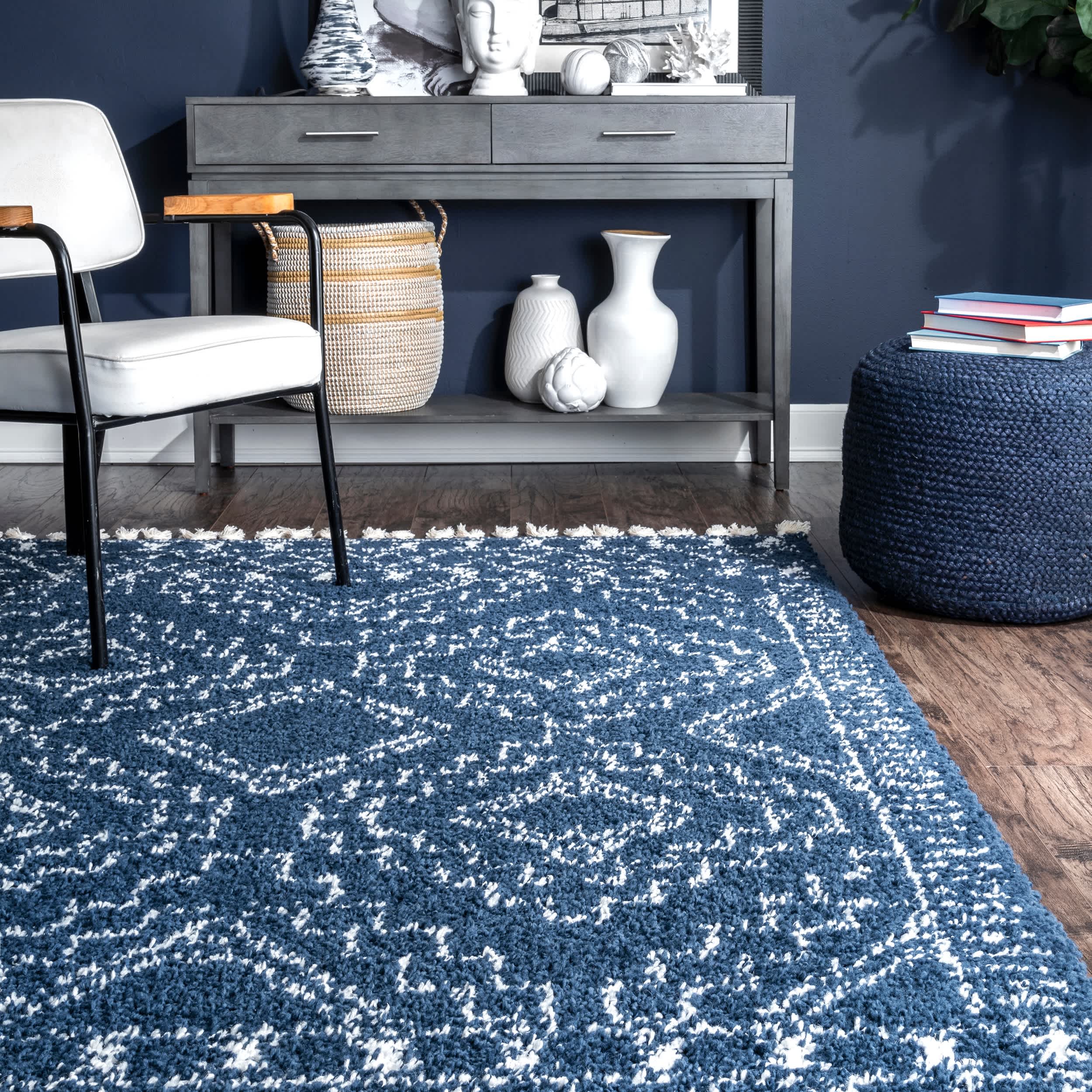 Vasiliki Moroccan Tribal Tassel Area Rug - Image 18