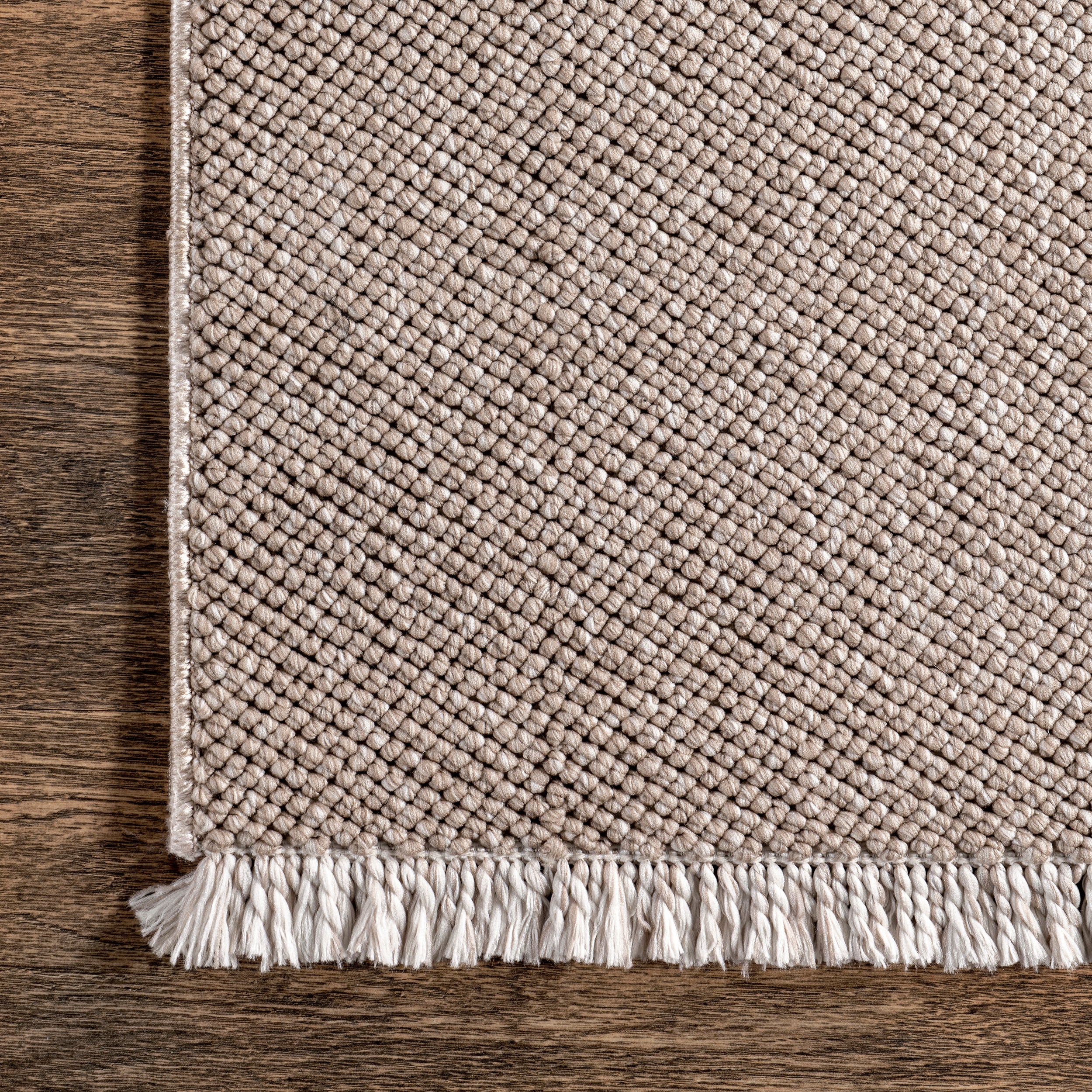 Solid Farmhouse Fringe Area Rug - Image 5