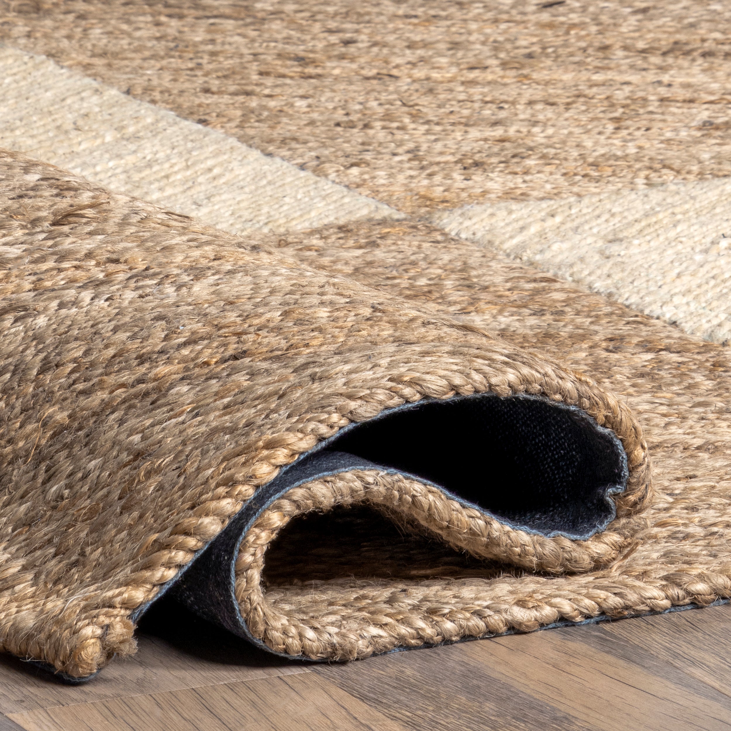 Felicia Coastal Geometric Jute Area Rug - Image 4