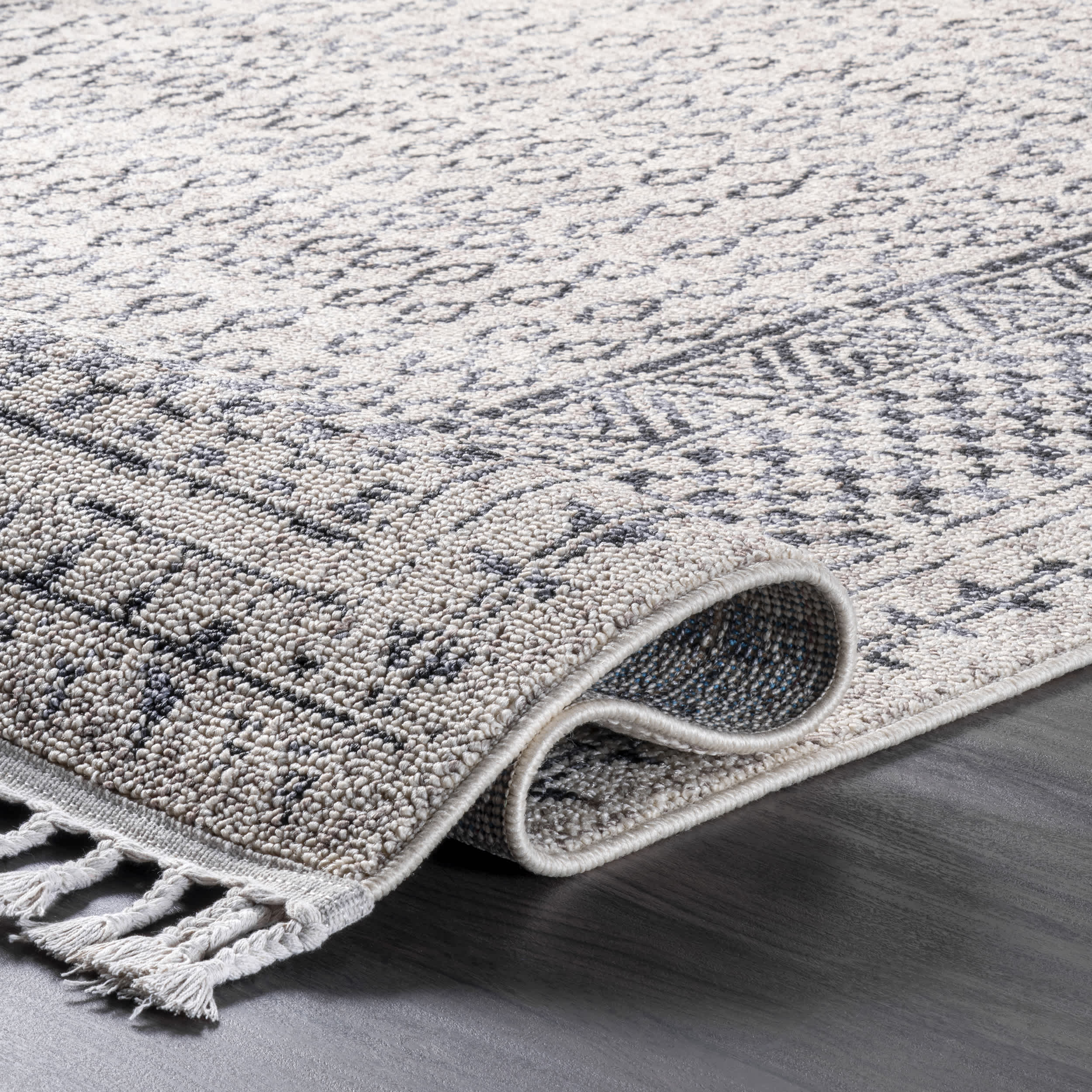 Claudia Diamond Tassel Area Rug - Image 4