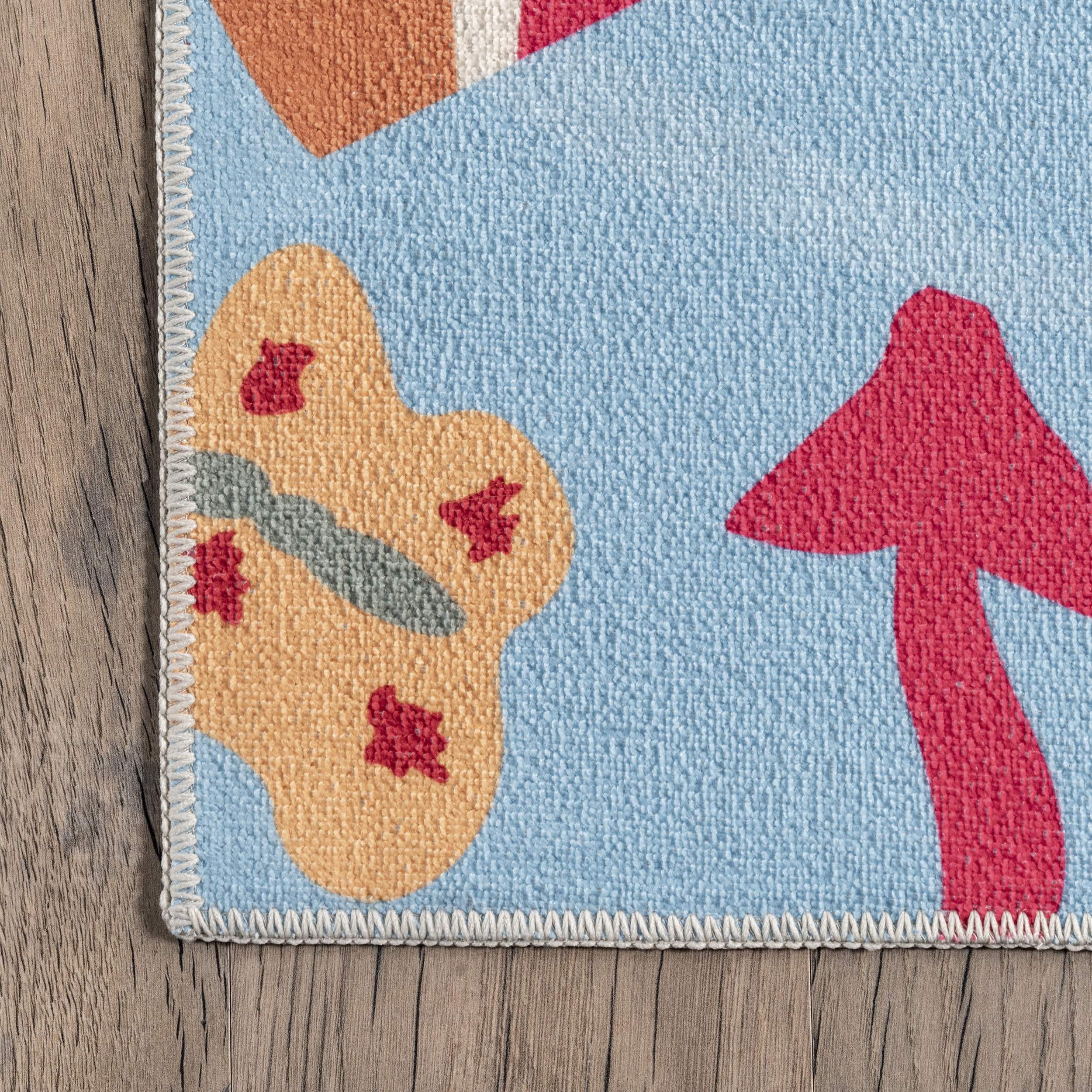 Catherine Zoo Animals Kids Washable Area Rug - Image 5