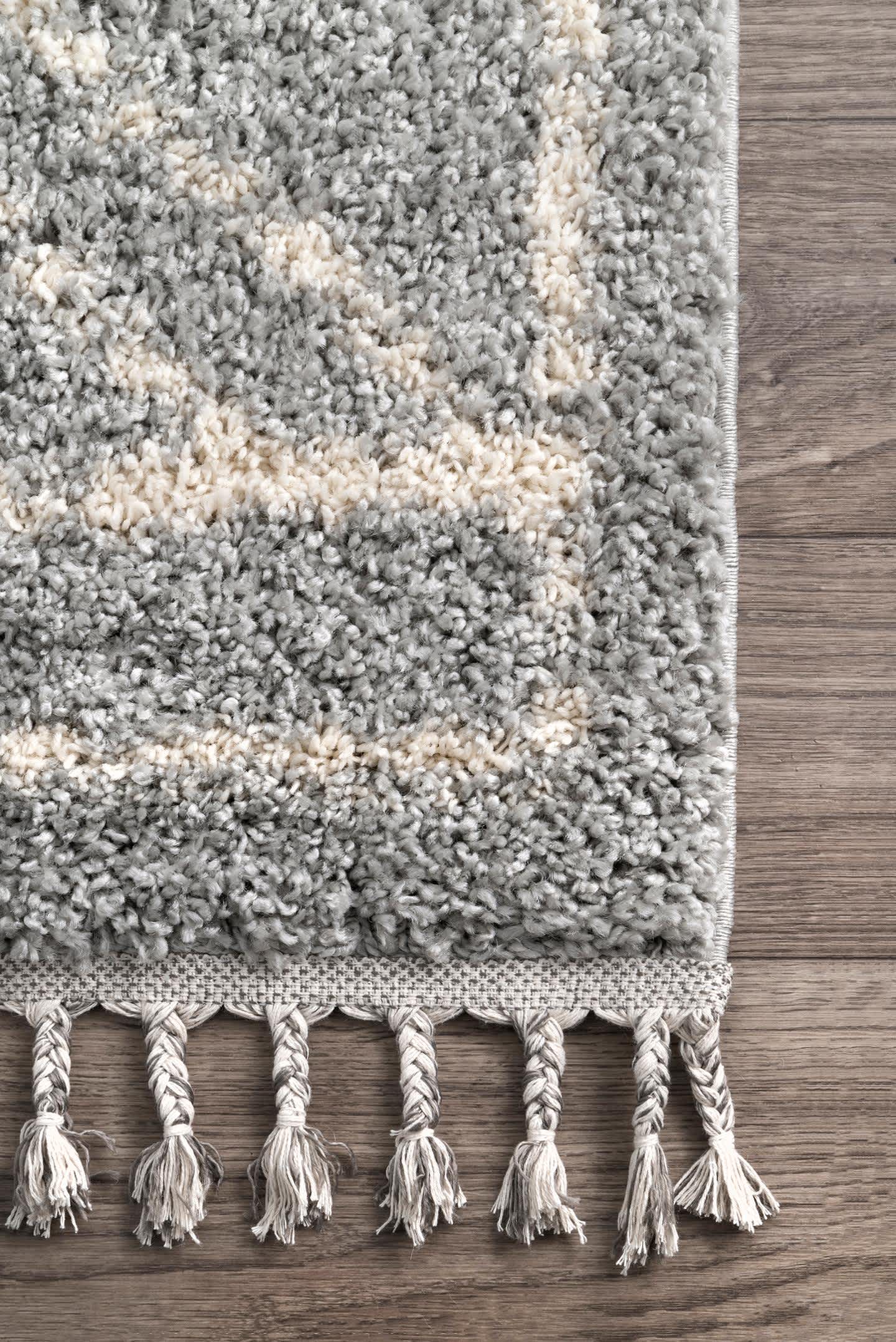 Mackie Moroccan Diamond Tassel Area Rug - Image 14