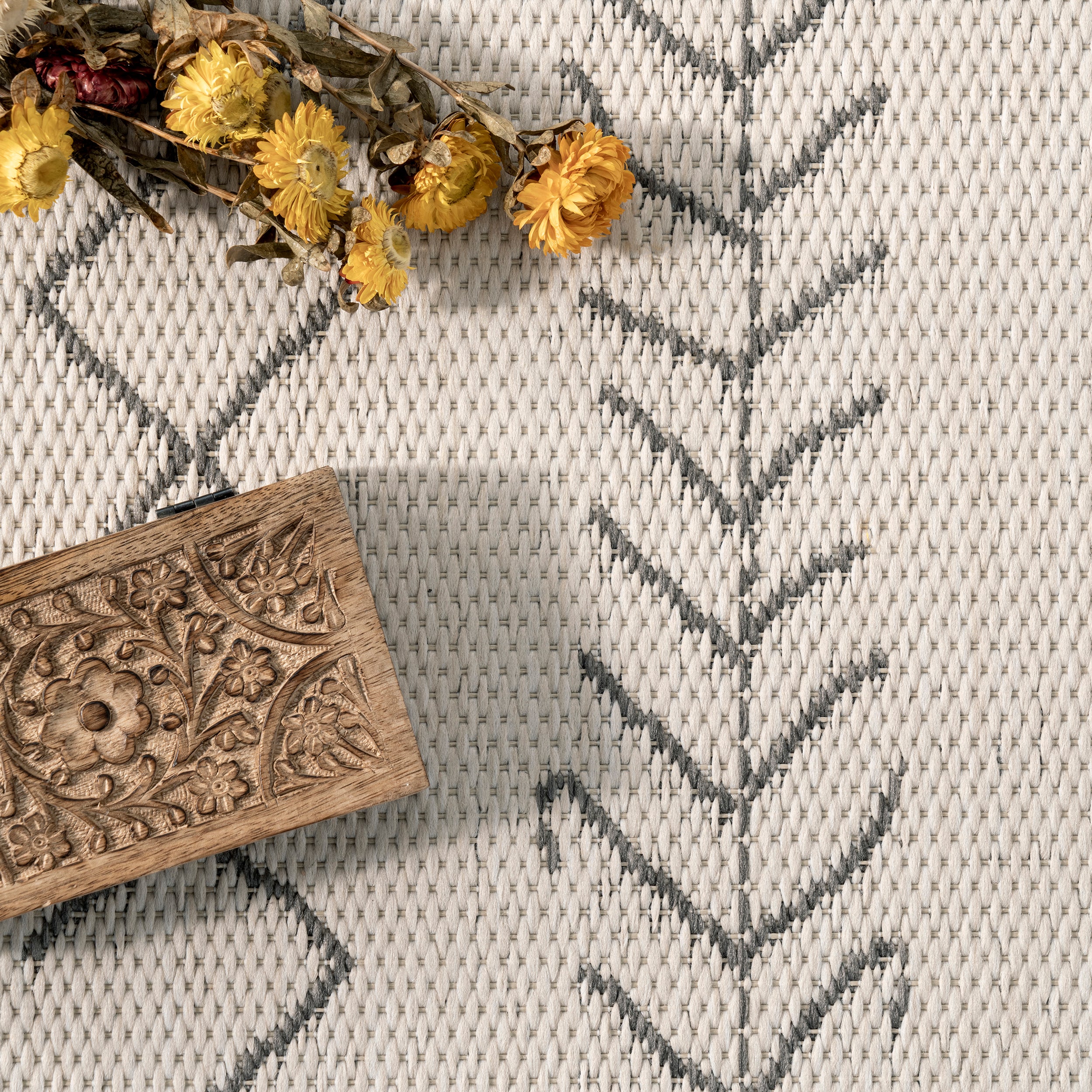 Serna Moroccan Indoor/Outdoor Area Rug - Image 6