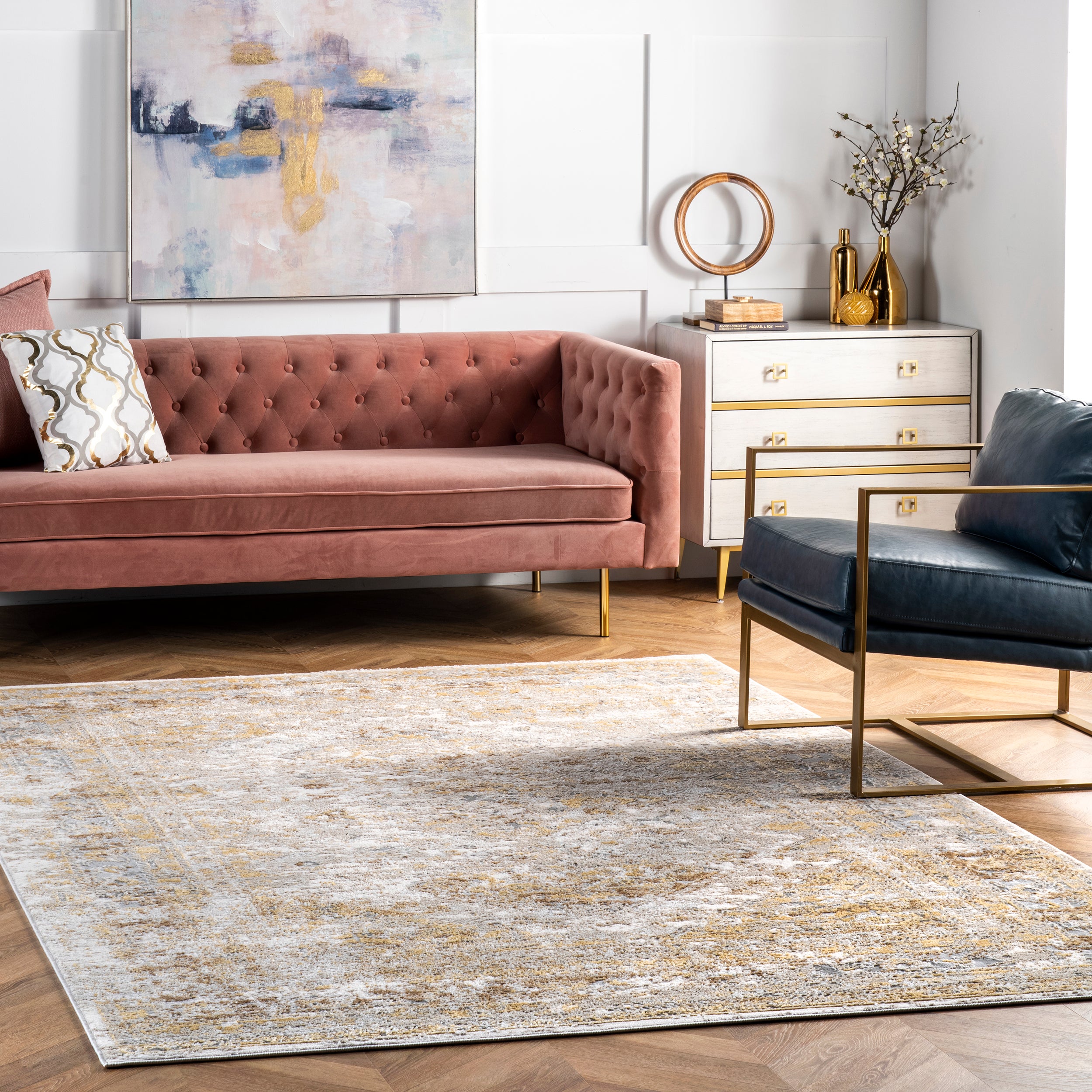 Madisson Vintage Faded Medallion Area Rug - Image 14