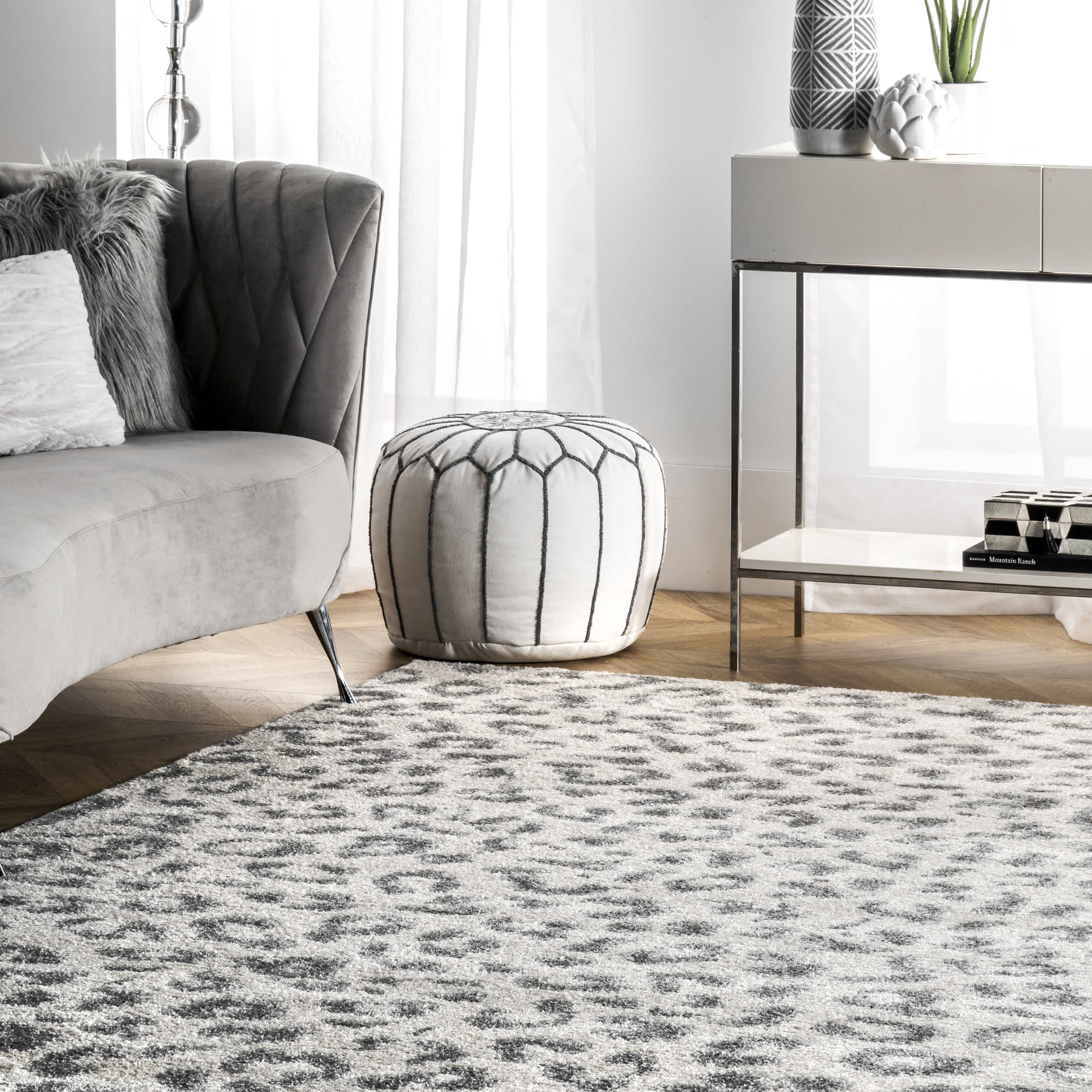 Leopard Print Area Rug - Image 9
