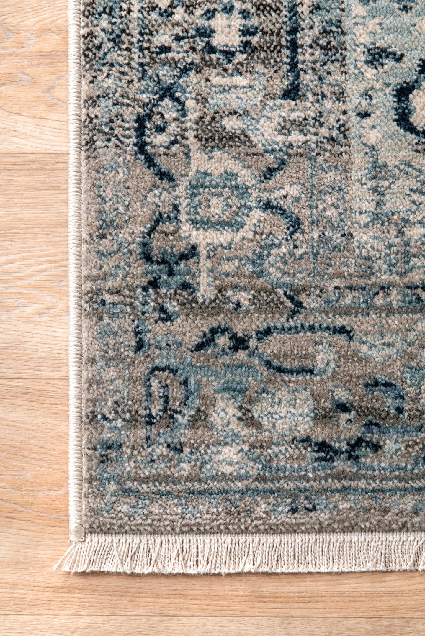 Vintage Harriet Medallion Fringe Area Rug - Image 4
