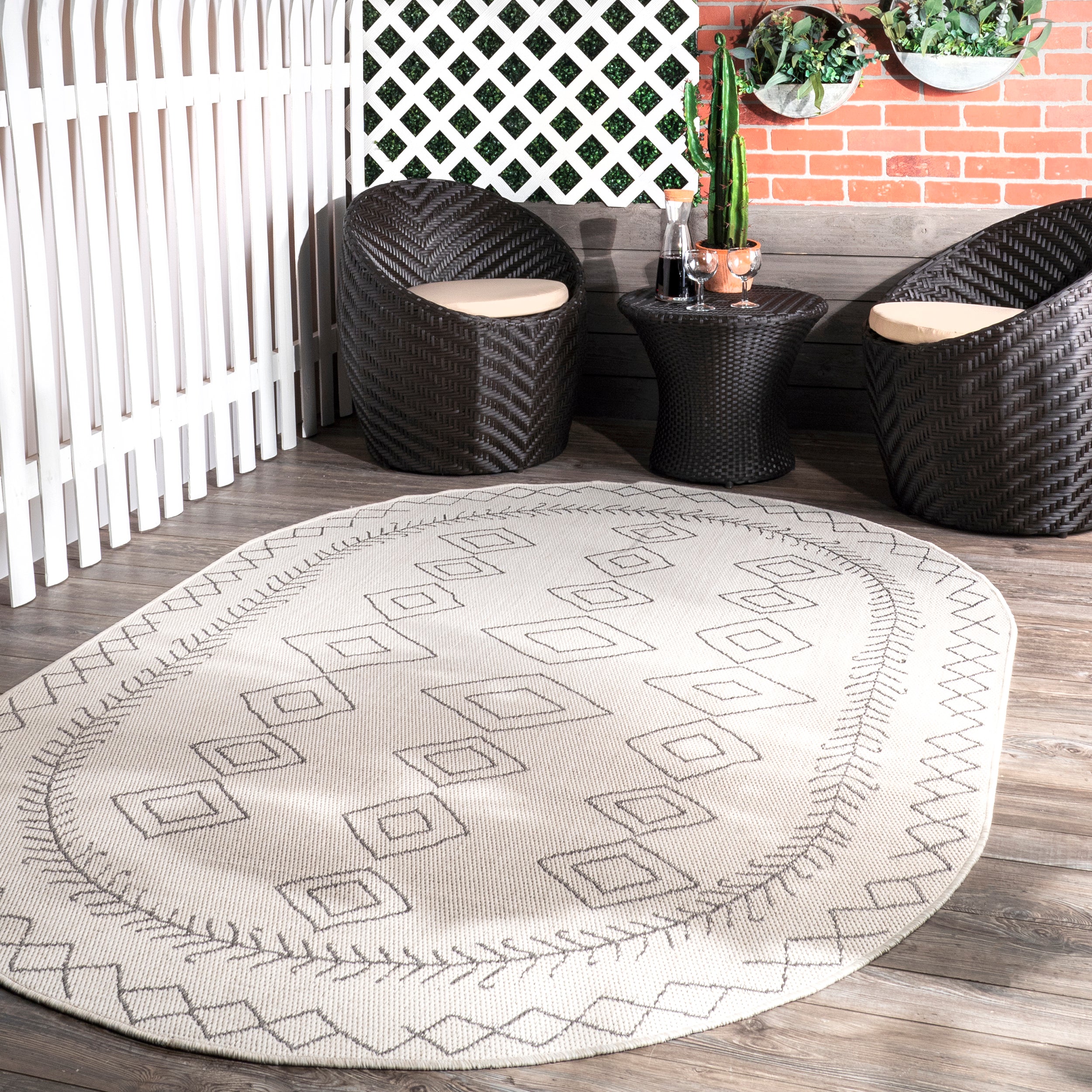 Serna Moroccan Indoor/Outdoor Area Rug - Image 10