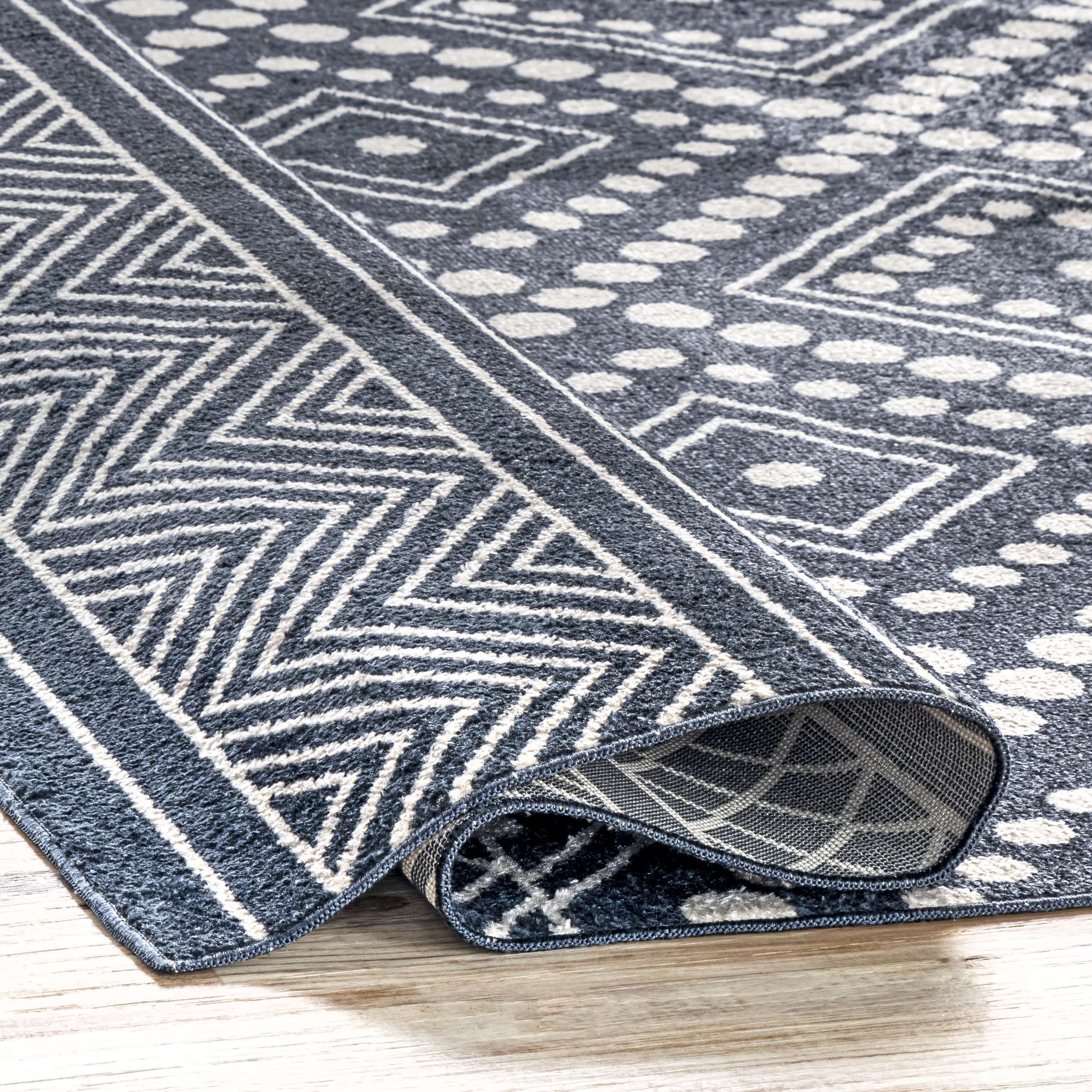 Phyllis Machine Washable Diamond Trellis Area Rug - Image 4