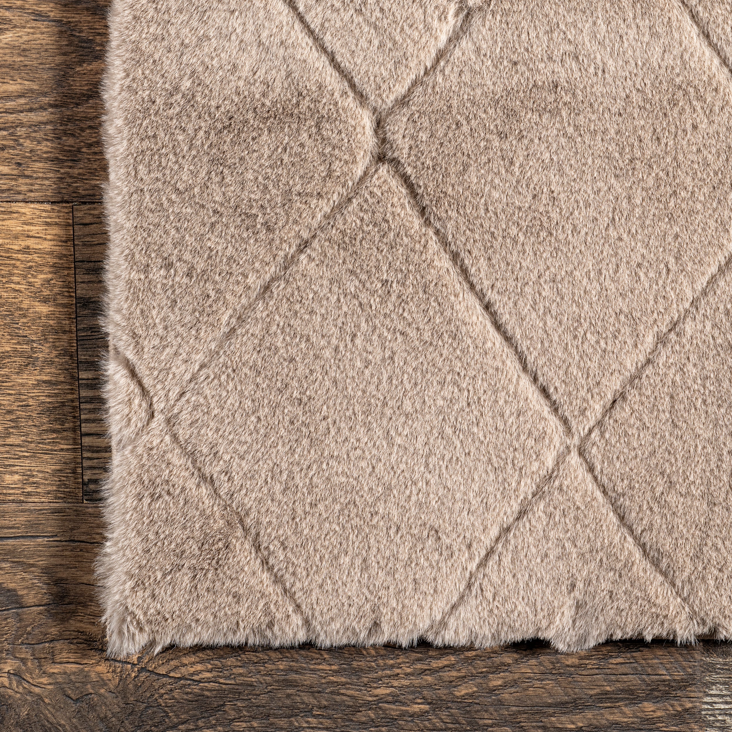 Amy Casual Faux Rabbit Machine Washable Area Rug - Image 24