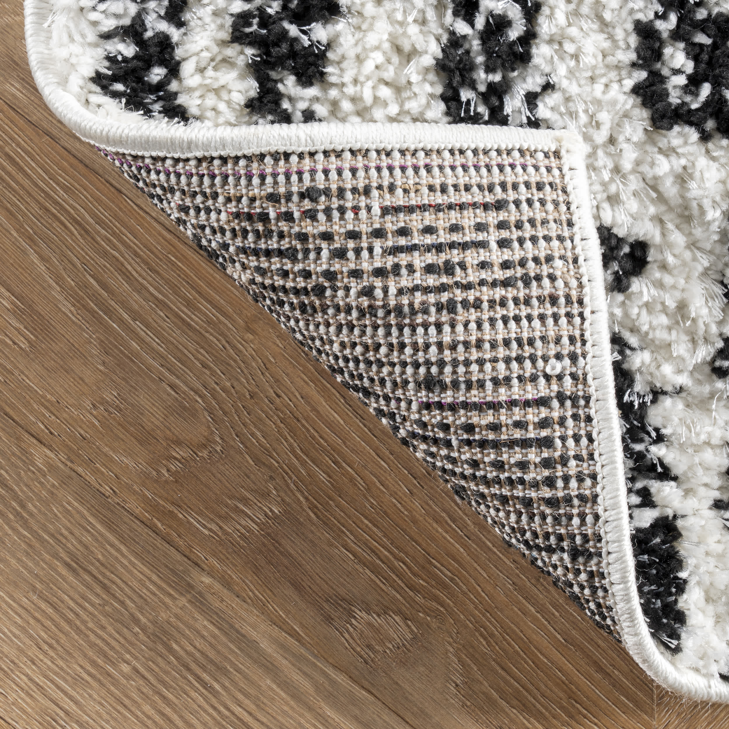Zoey Distressed Dash Shag Area Rug - Image 7
