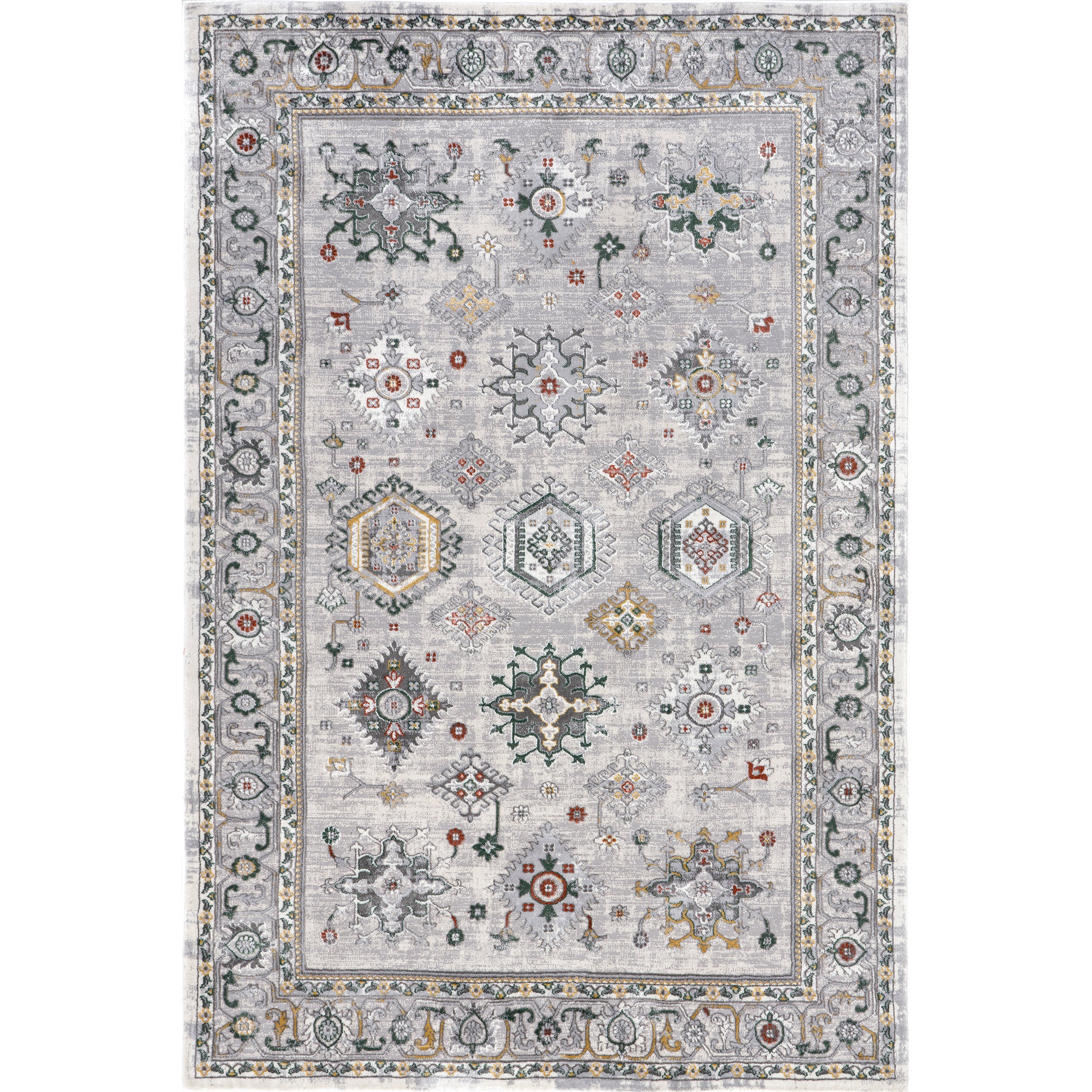 Malinda Traditional Bordered Area Rug