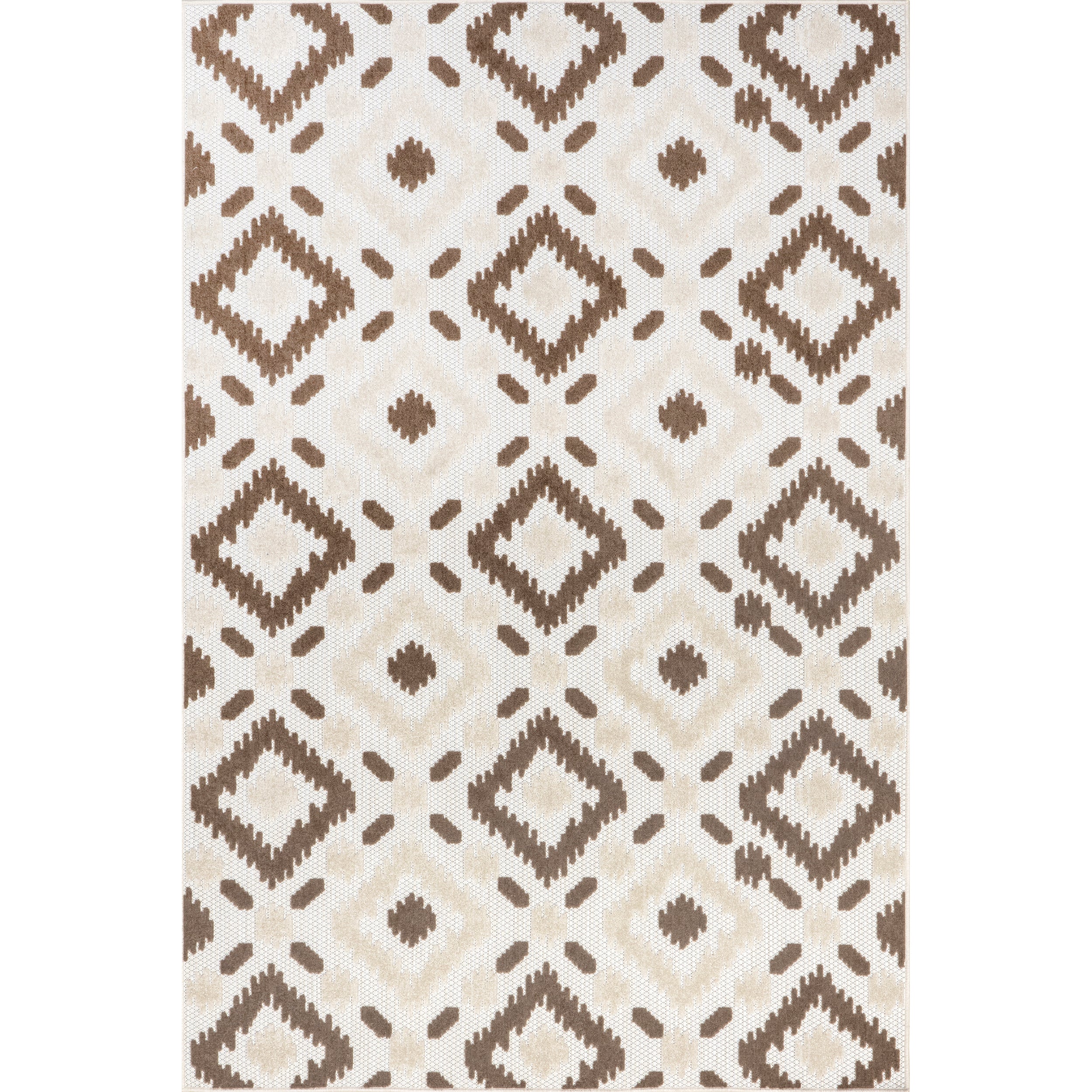 Indoor/Outdoor Transitional Labyrinth Area Rug - Image 12
