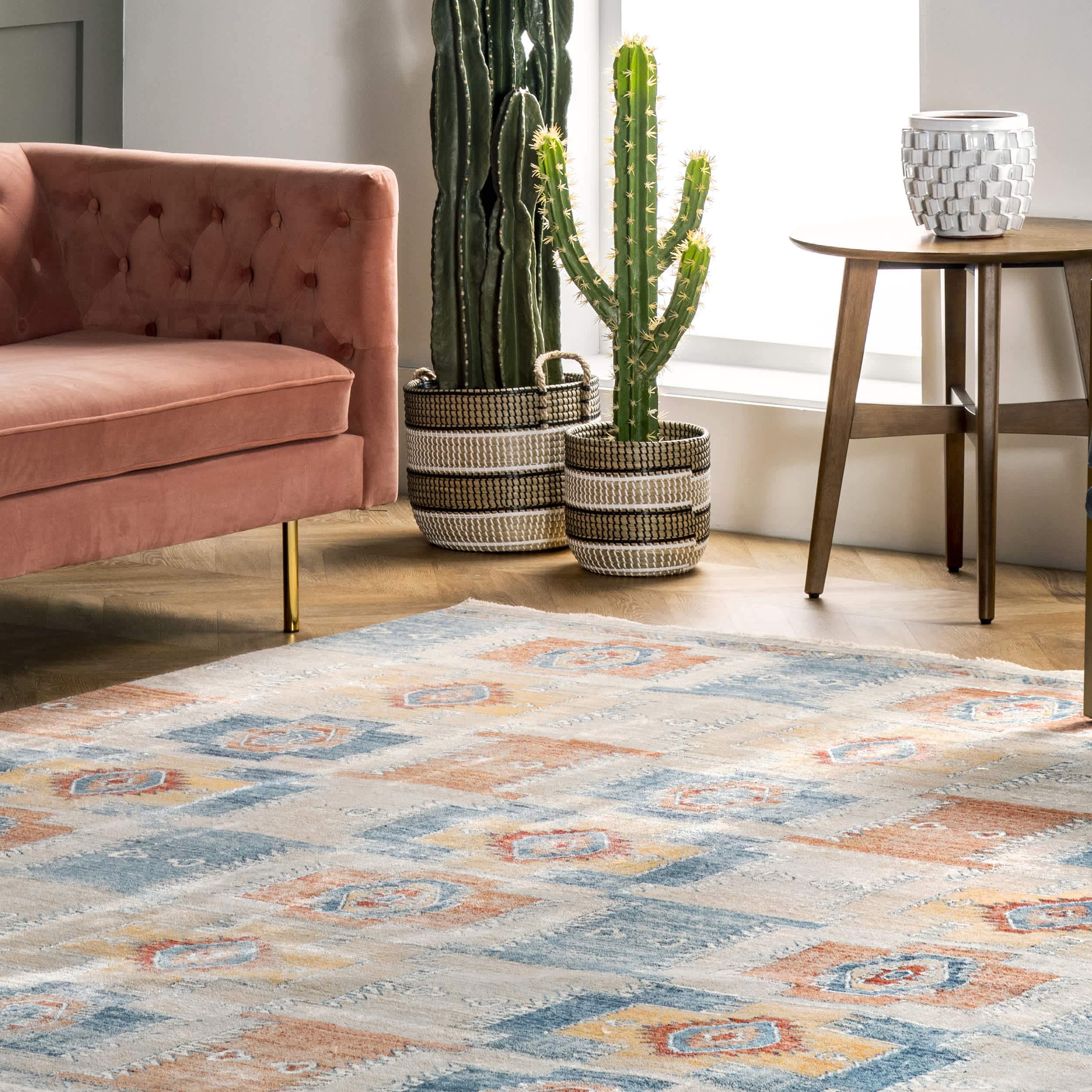 Kingsley Distressed Aztec Area Rug - Image 9