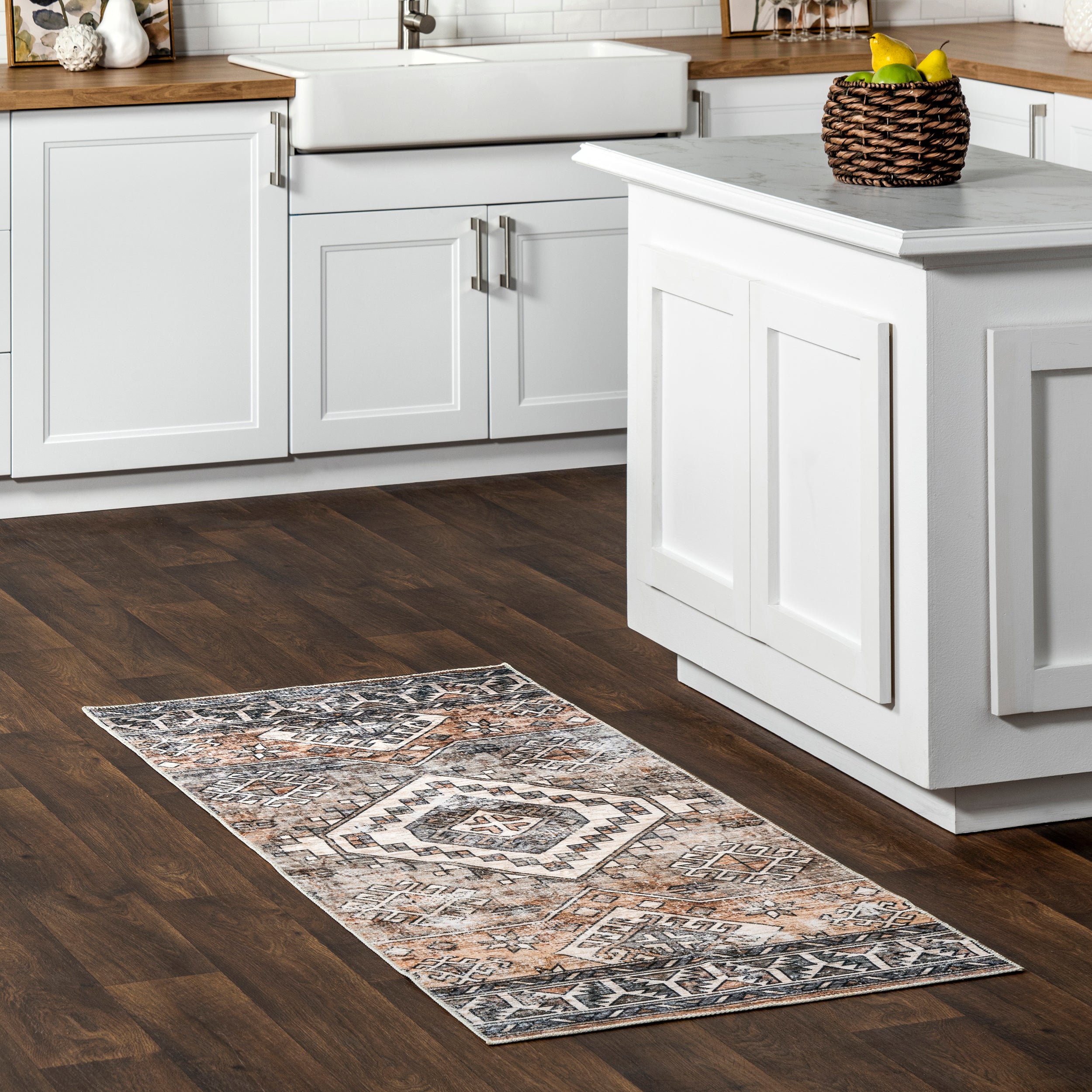 Bowie Machine Washable Tribal Pattern Area Rug - Image 11
