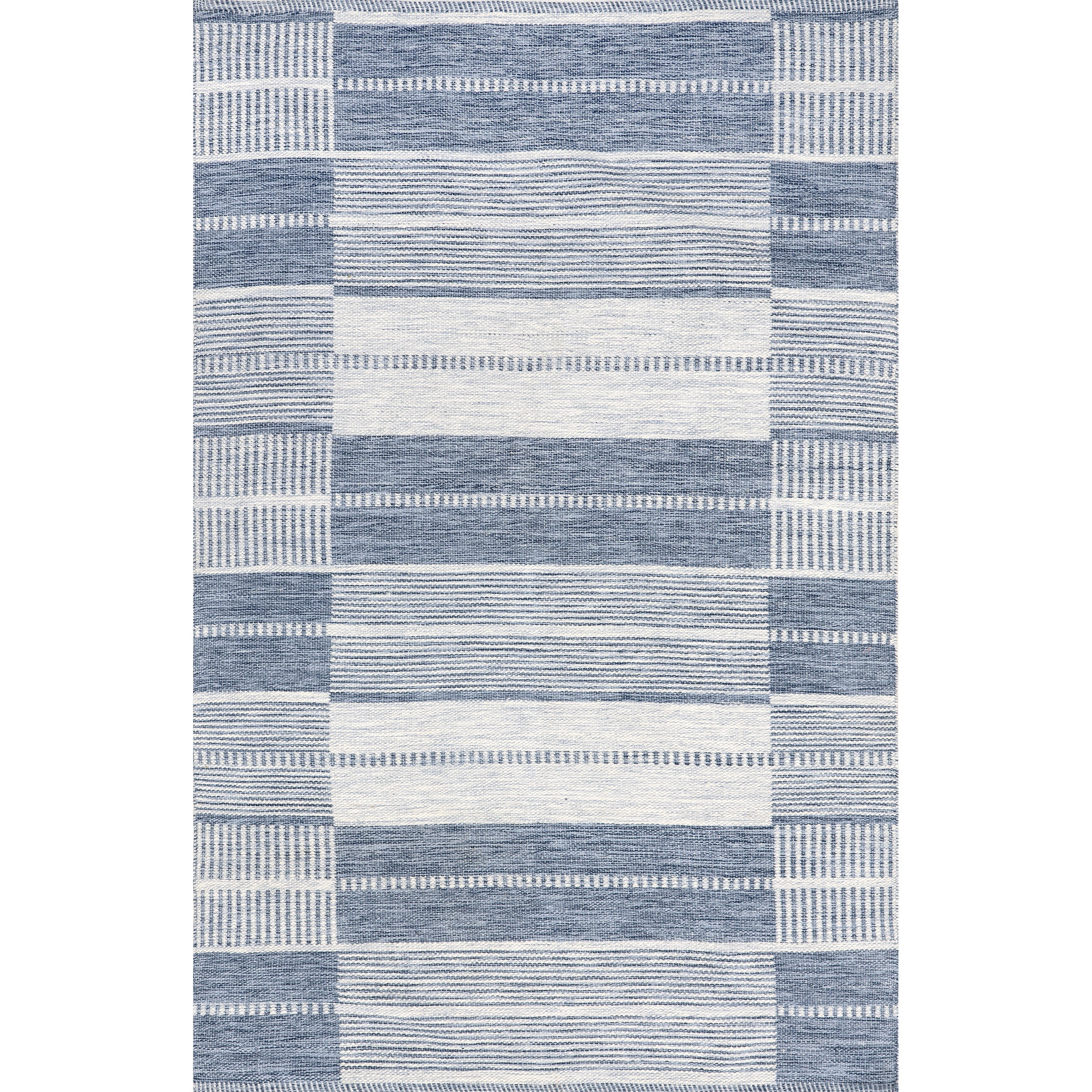 Rayla Striped Blocks Indoor/Outdoor Area Rug