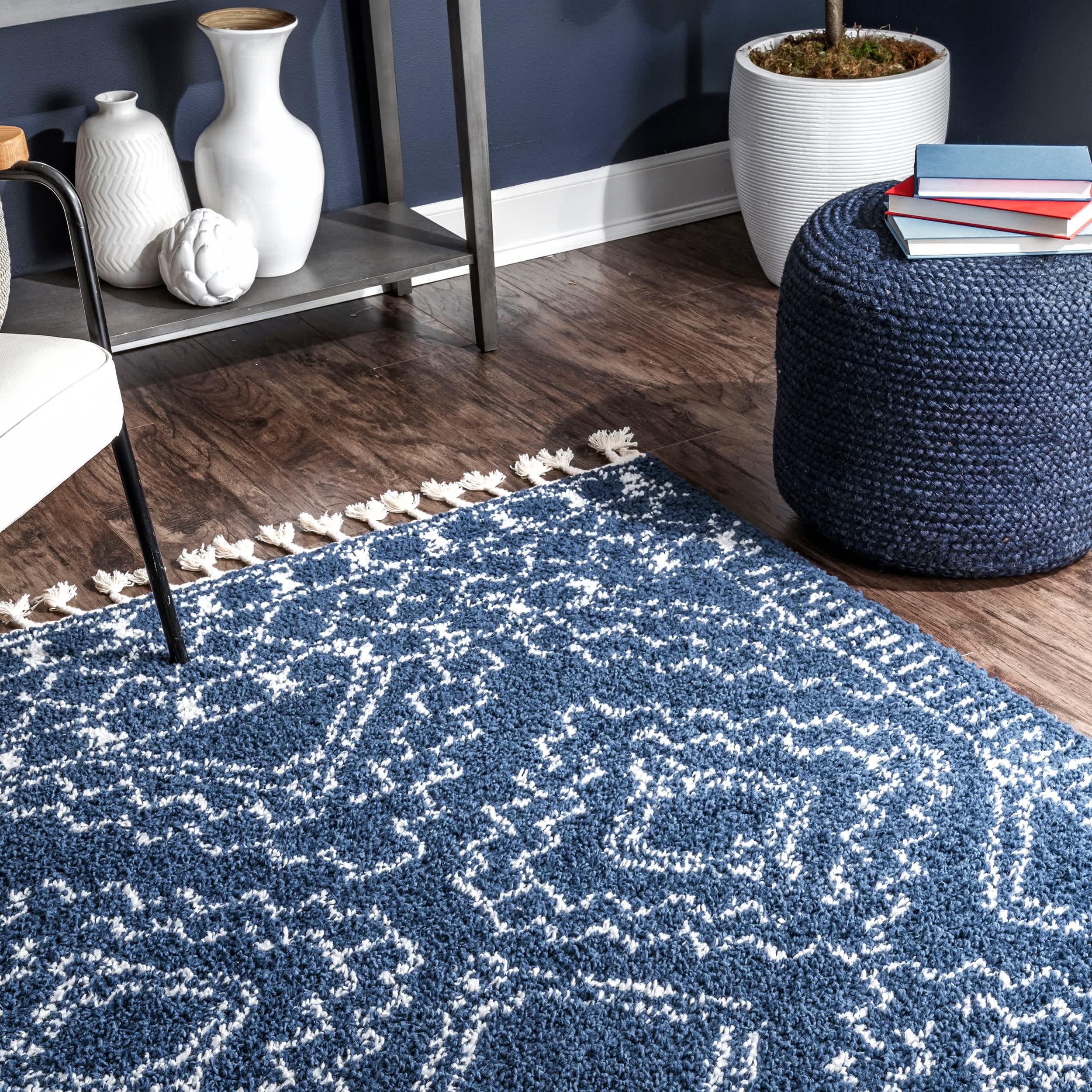 Vasiliki Moroccan Tribal Tassel Area Rug - Image 19