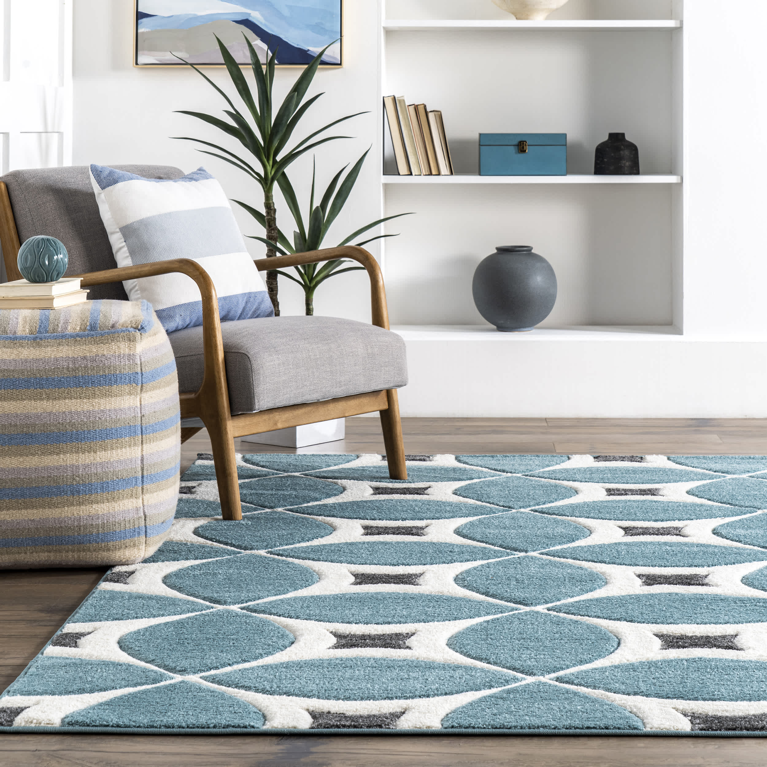 Gabriela Contemporary Trellis Area Rug - Image 28