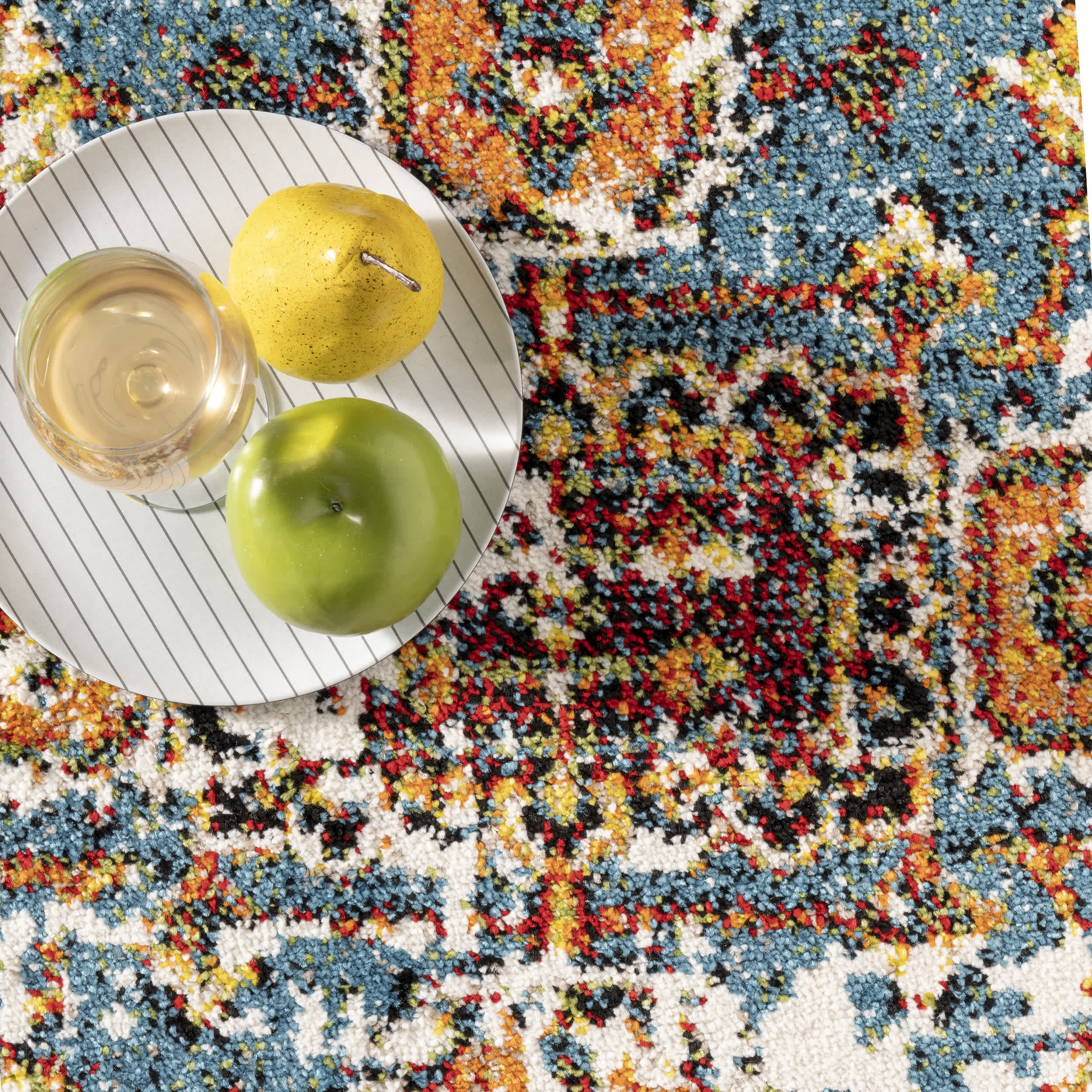 Indoor/Outdoor Transitional Medallion Muriel Area Rug - Image 6