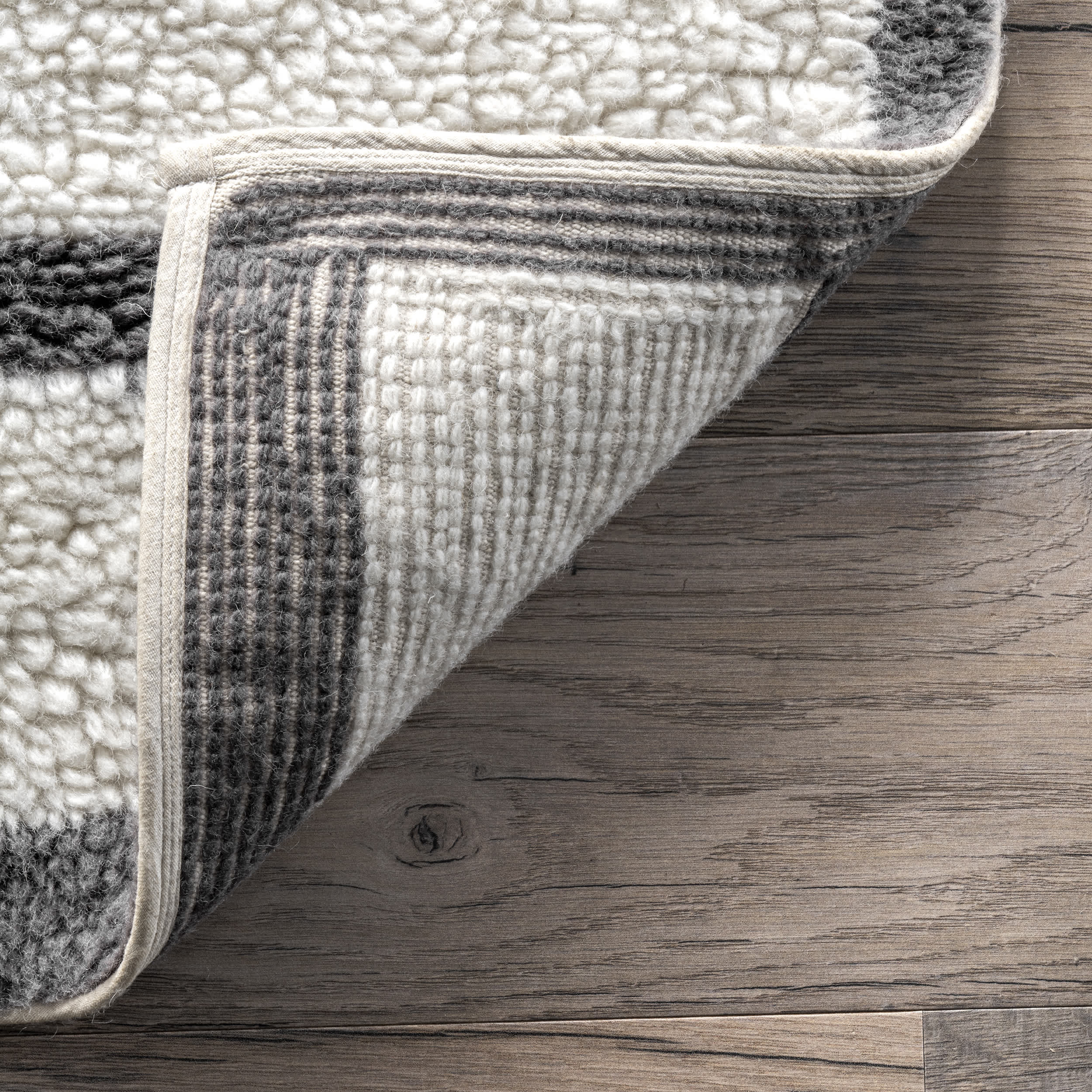 Fading Chevron Wool Washable Area Rug - Image 7