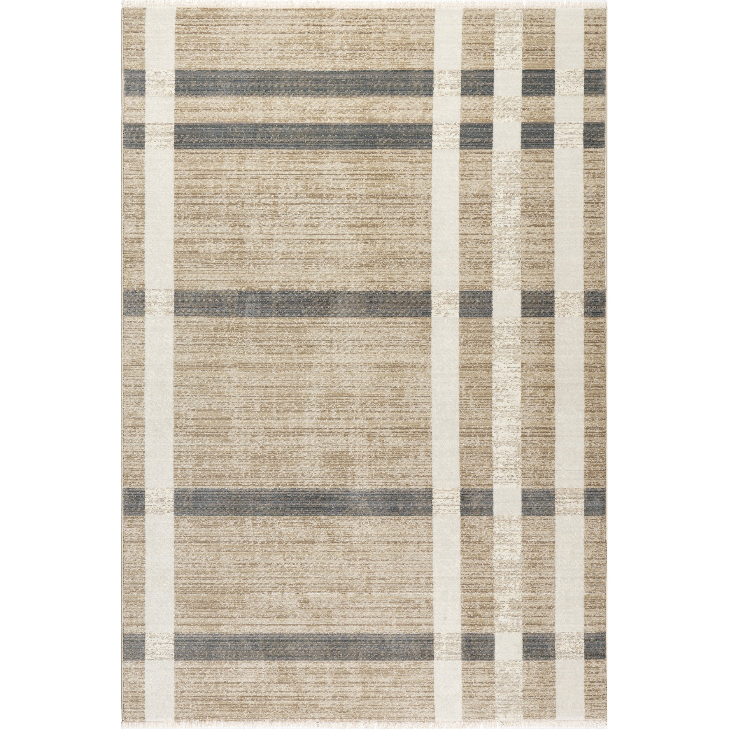 Adie Rustic Plaid Area Rug