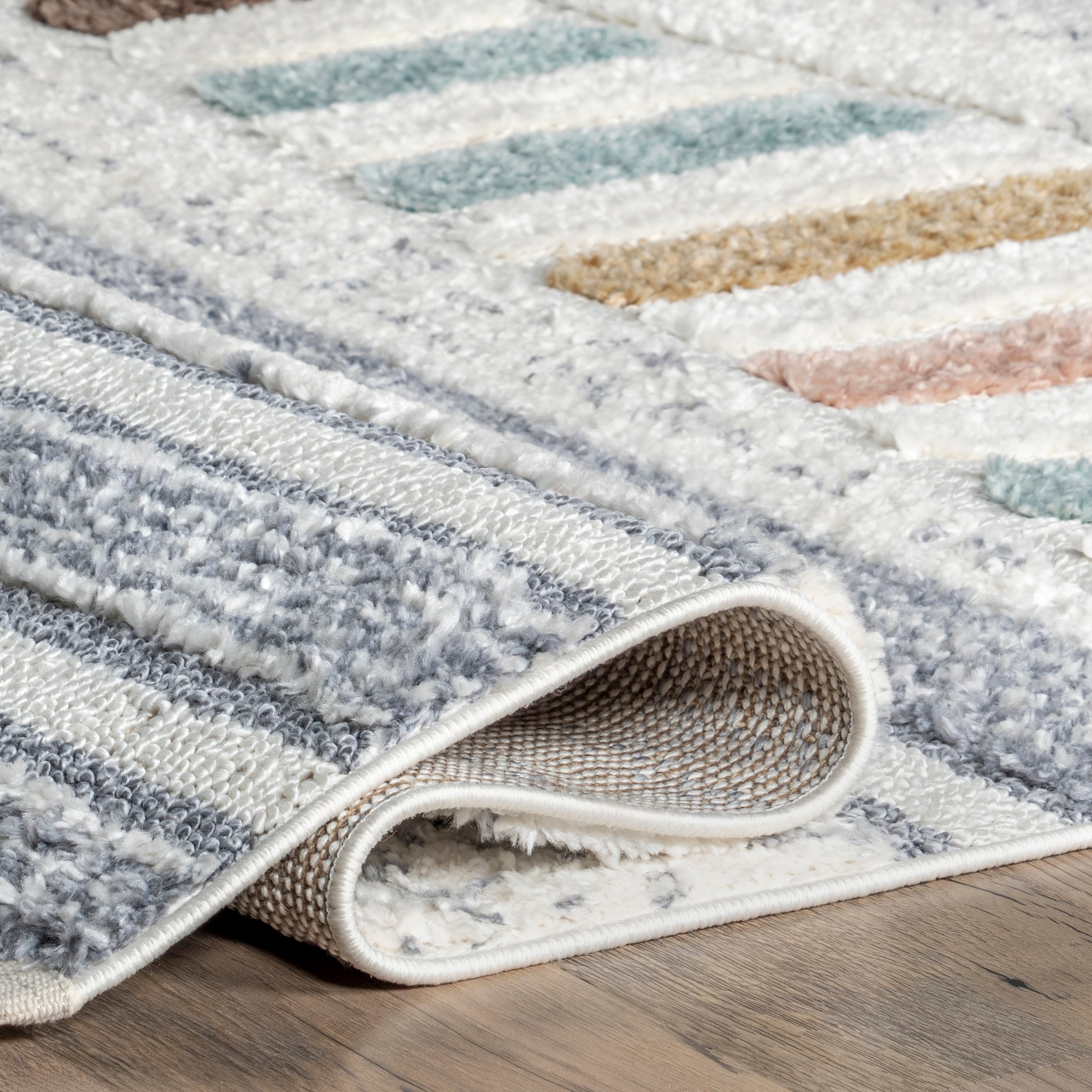 Iria Colorful Pyramid Kids Area Rug - Image 4