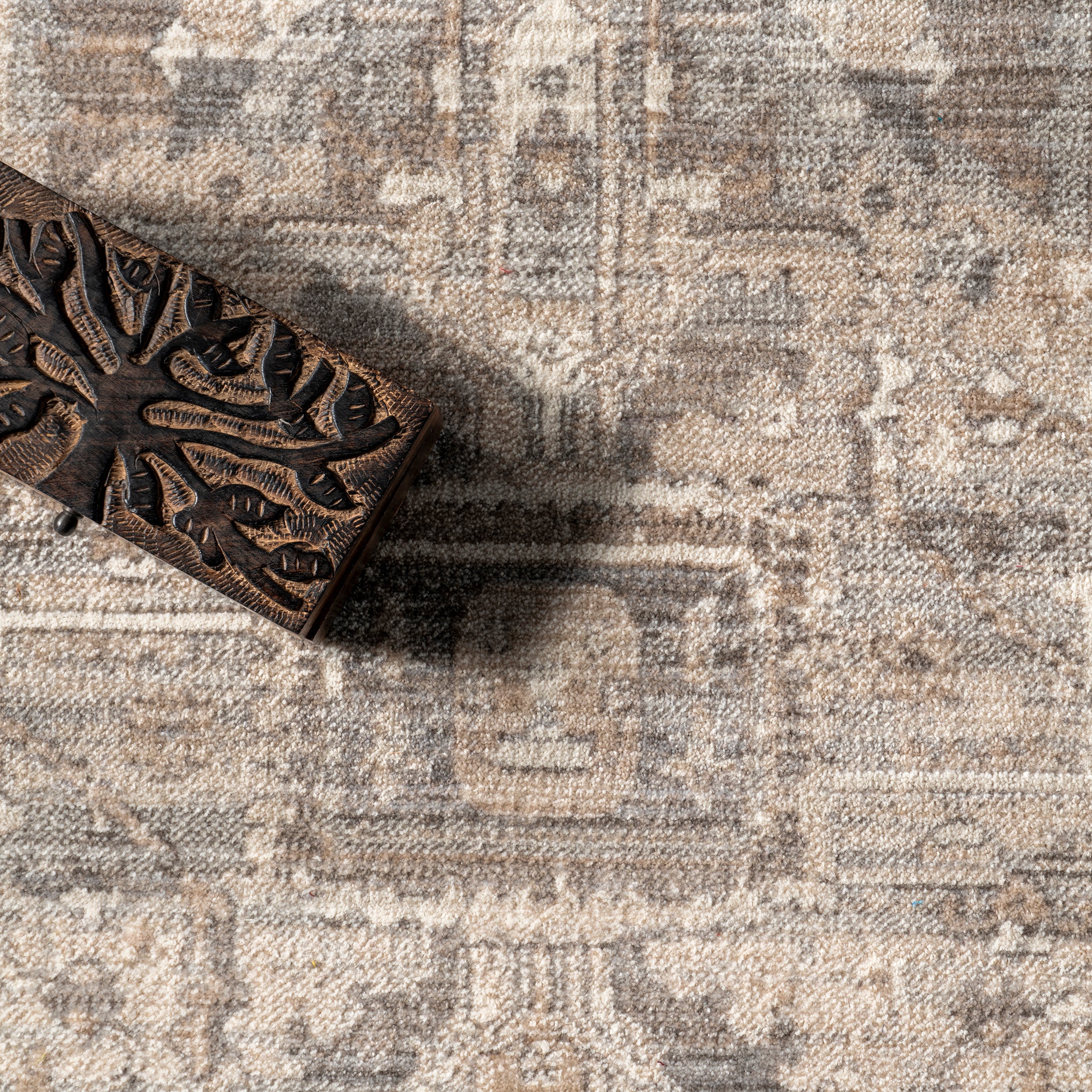 Harriet Vintage Medallion Fringe Area Rug - Image 16