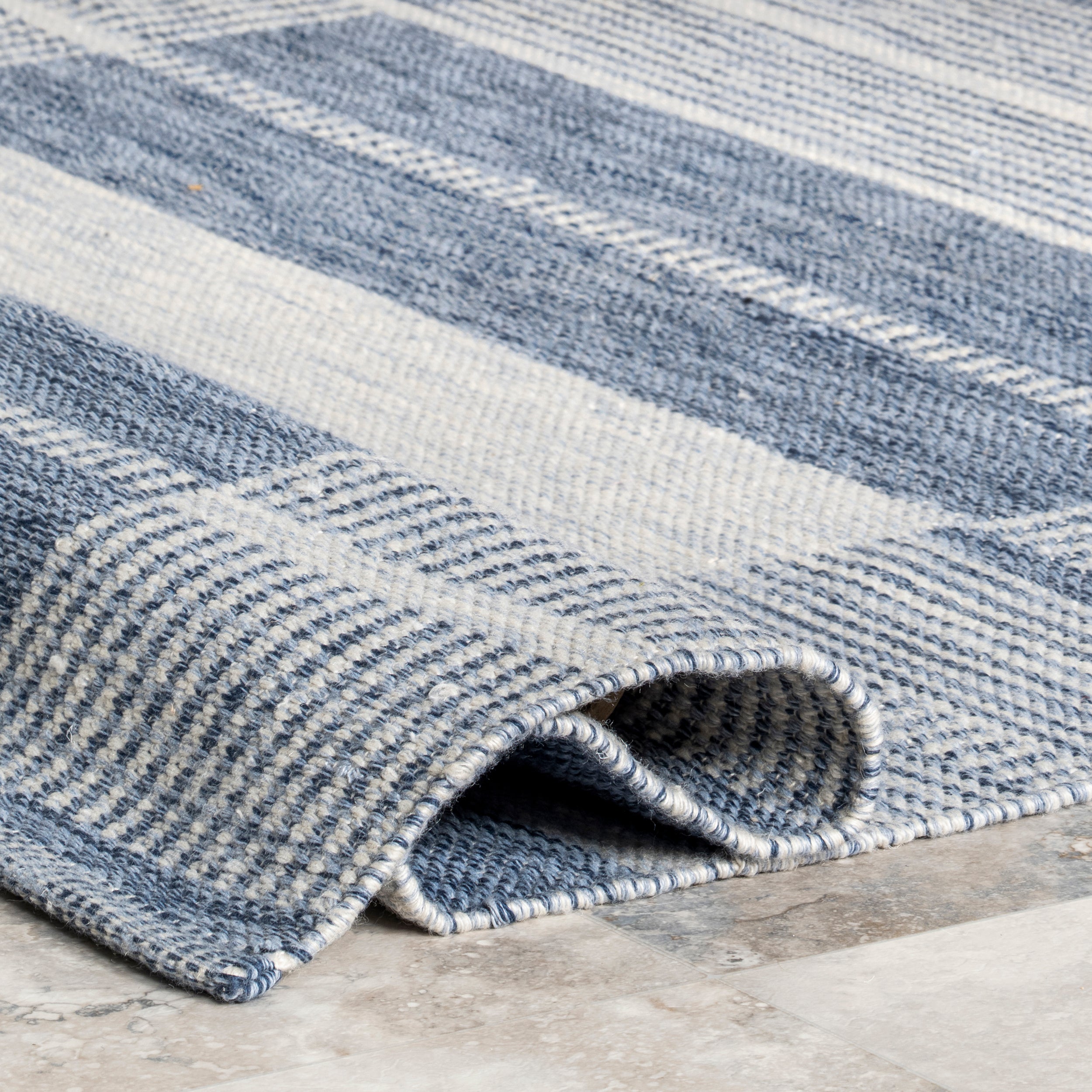 Rayla Striped Blocks Indoor/Outdoor Area Rug - Image 4