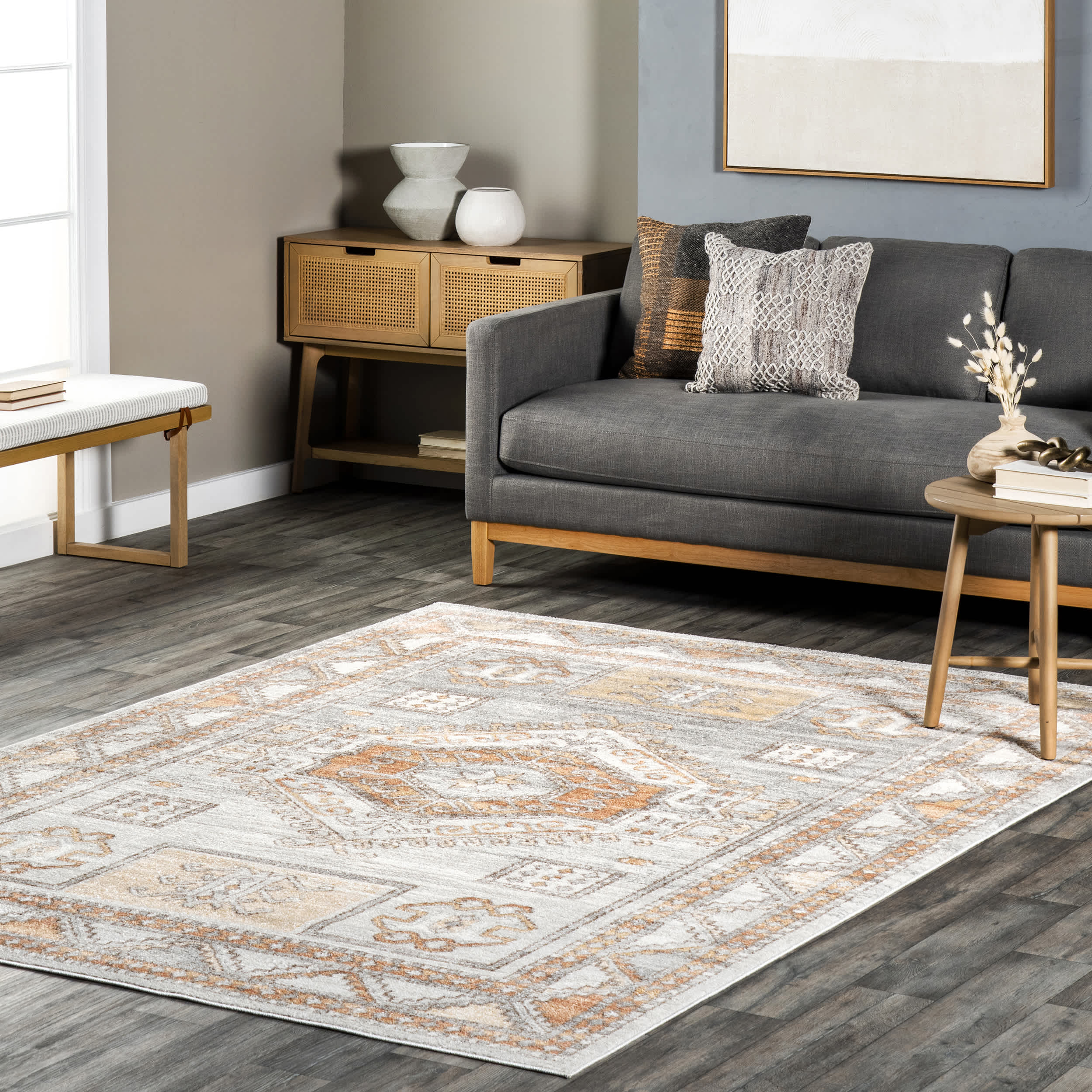 Vintage Paula Tribal Area Rug - Image 2