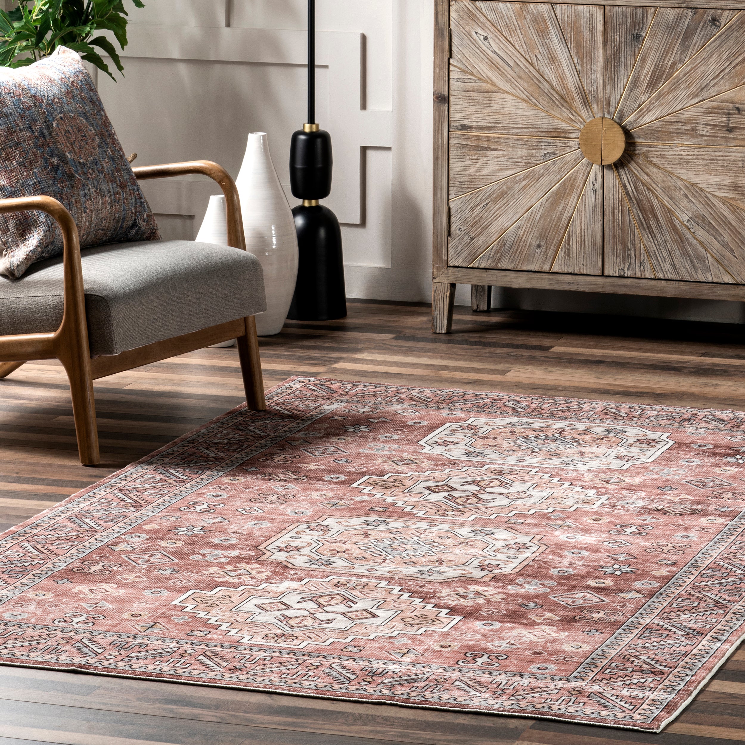 Tindra Faded Multi Medallion Machine Washable - Image 9