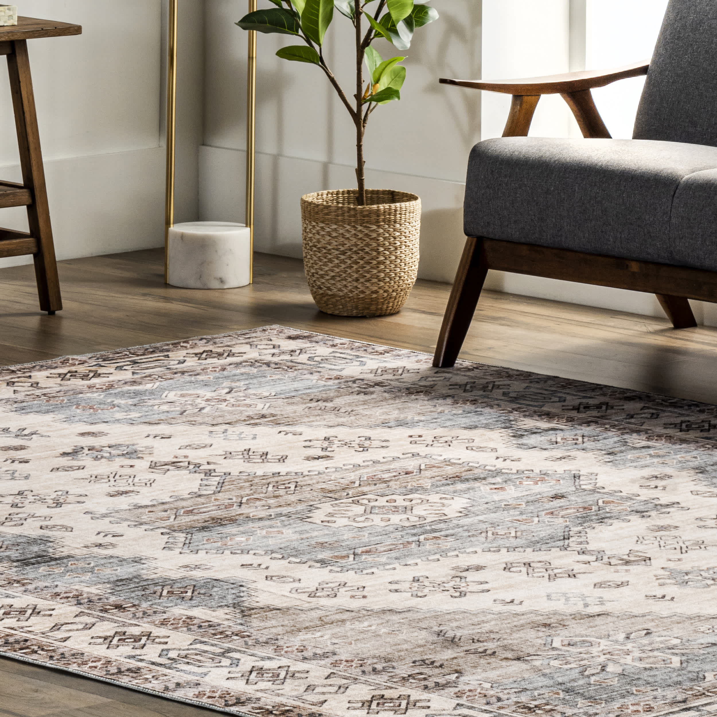 Palace Medallion Washable Area Rug - Image 19