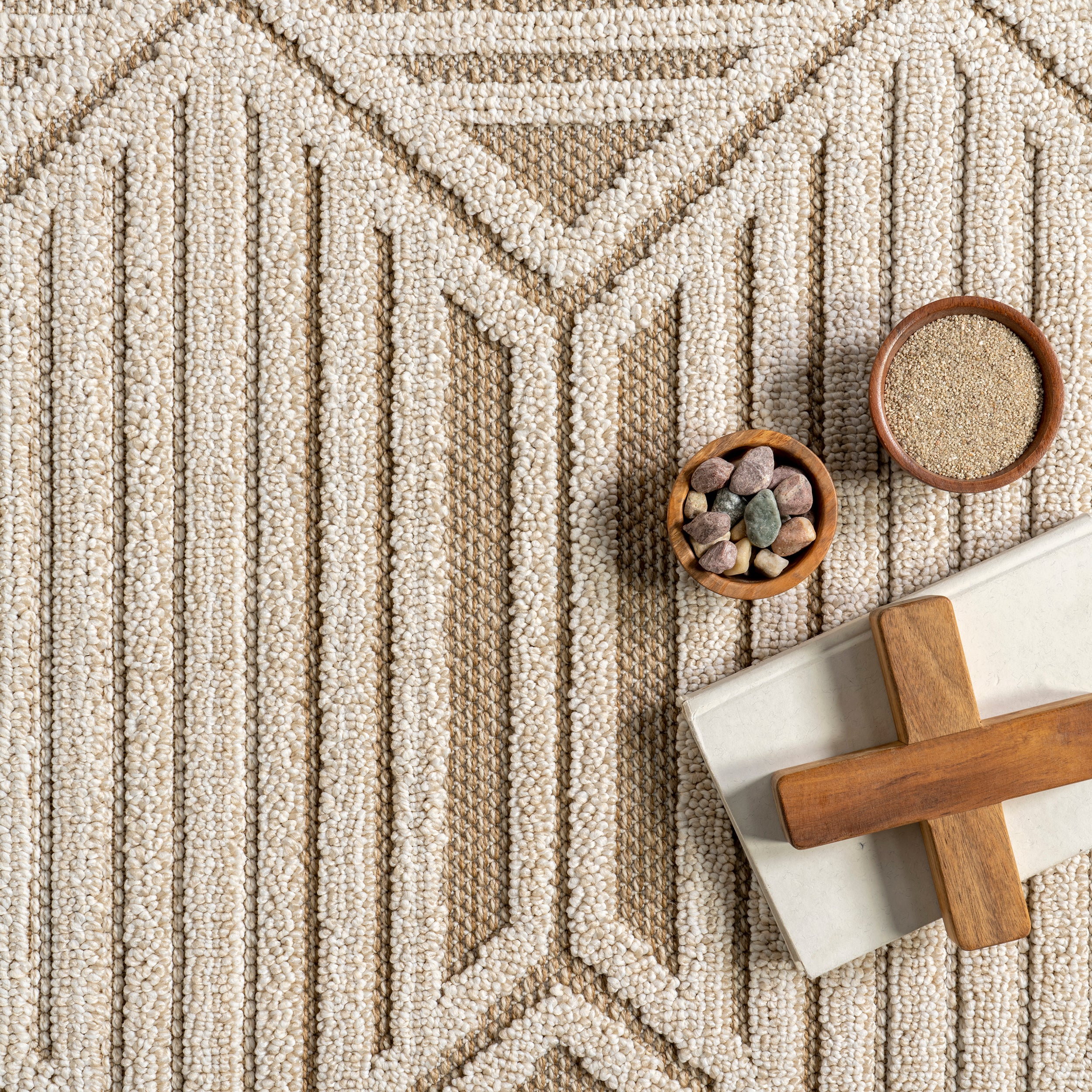 Letitia Raised Diamond Indoor/Outdoor Area Rug - Image 6