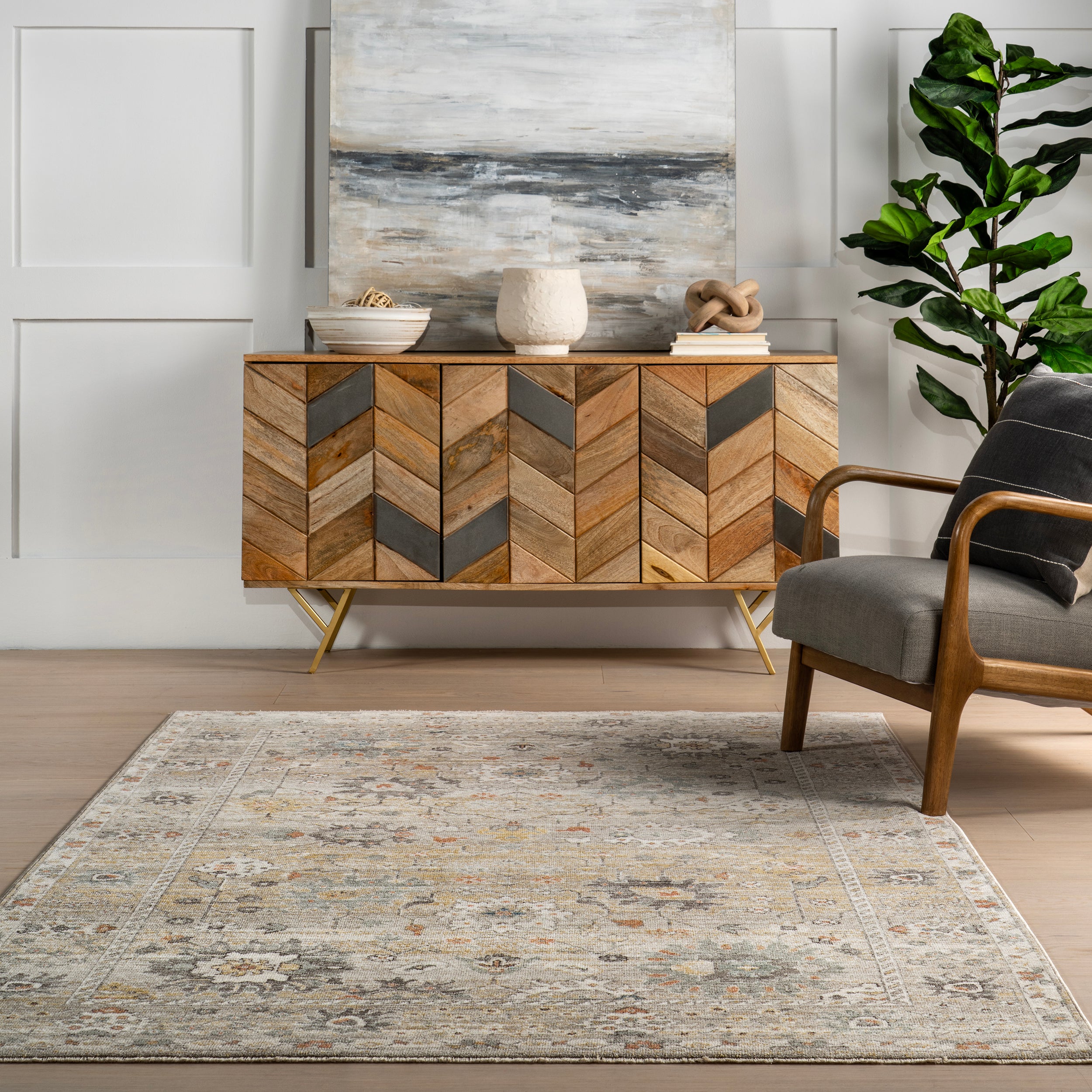 Chava Vintage Floral Area Rug - Image 8