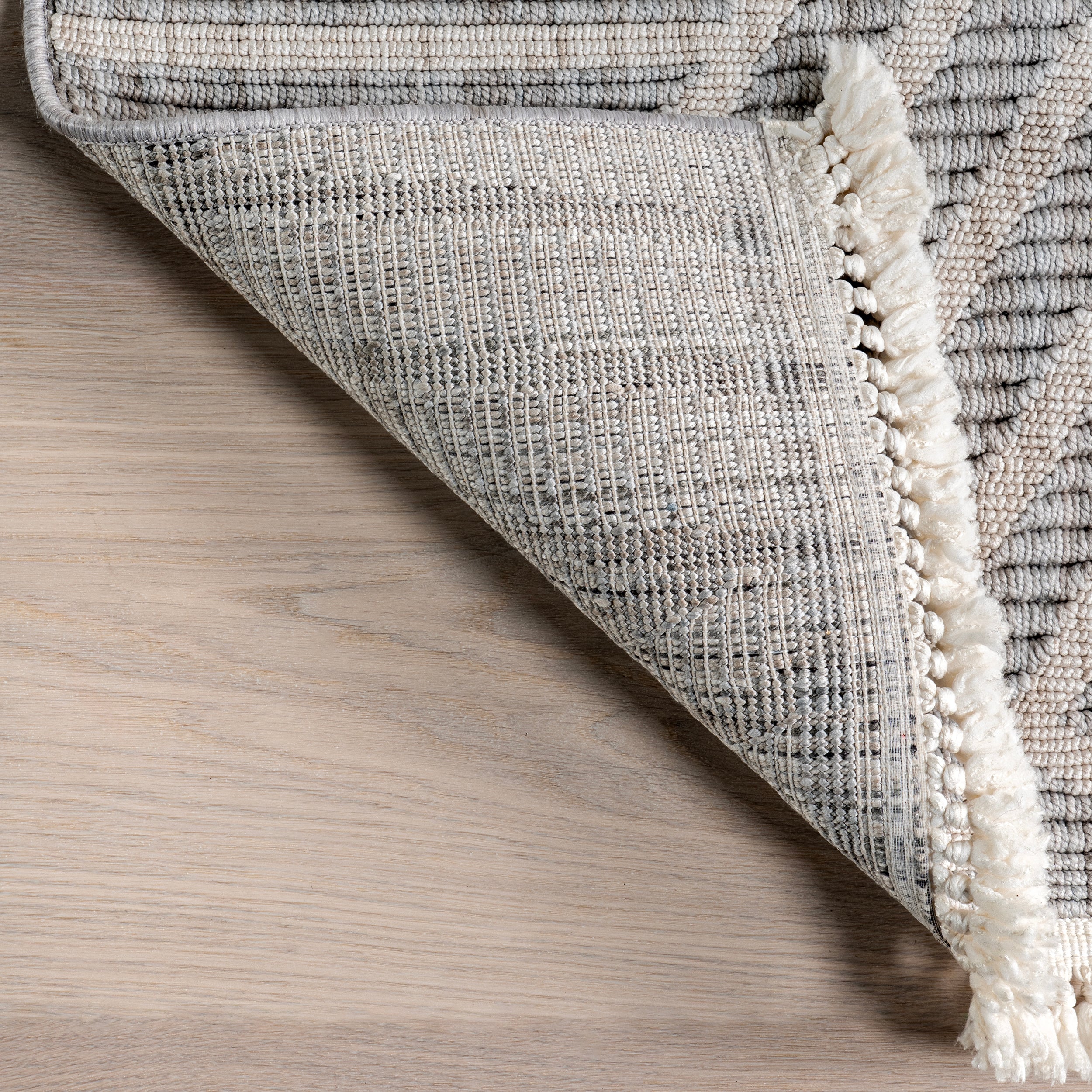 Esmeray Modern Geometric Tasseled Area Rug - Image 7