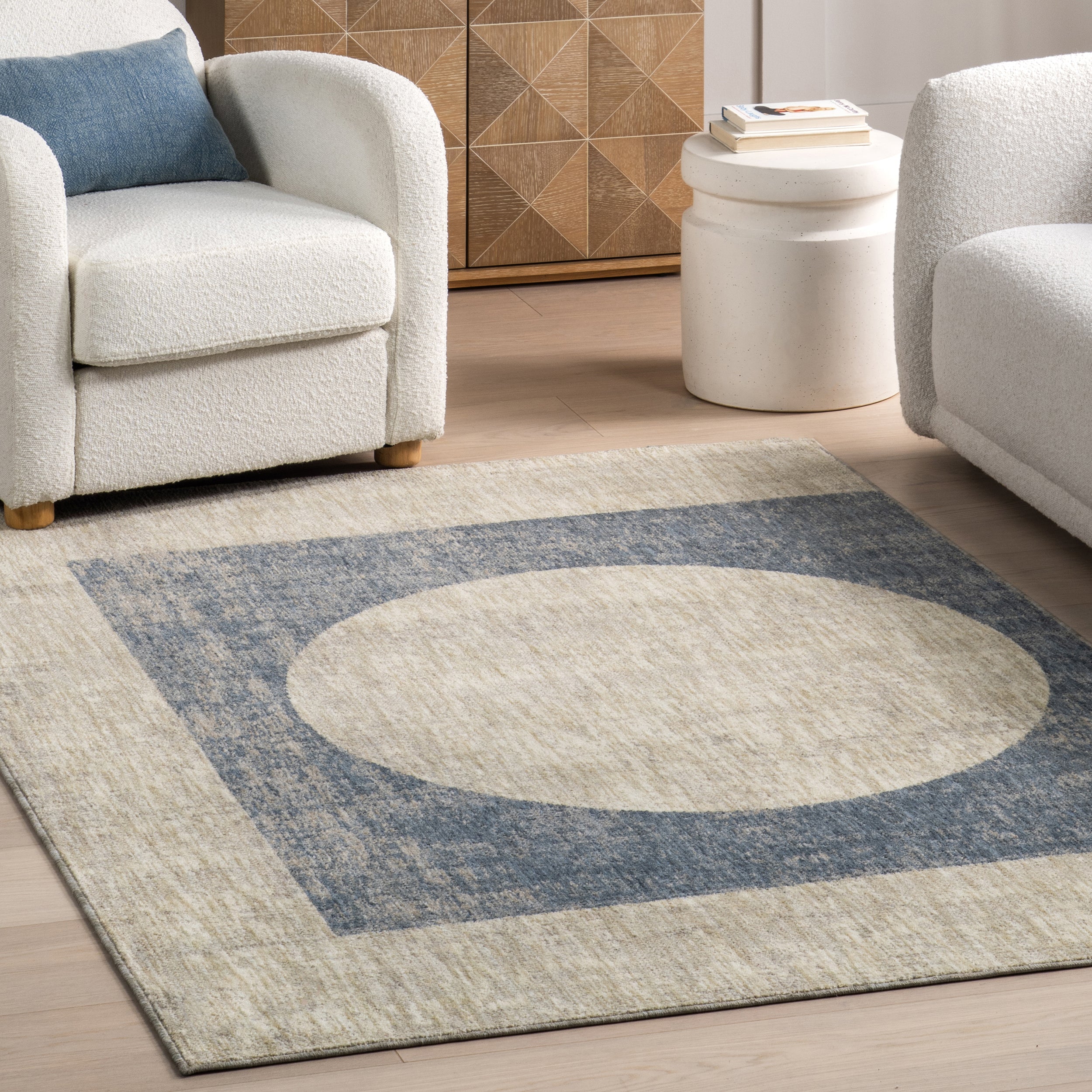 Nyra Mid-Century Modern Geometric Area Rug - Image 9
