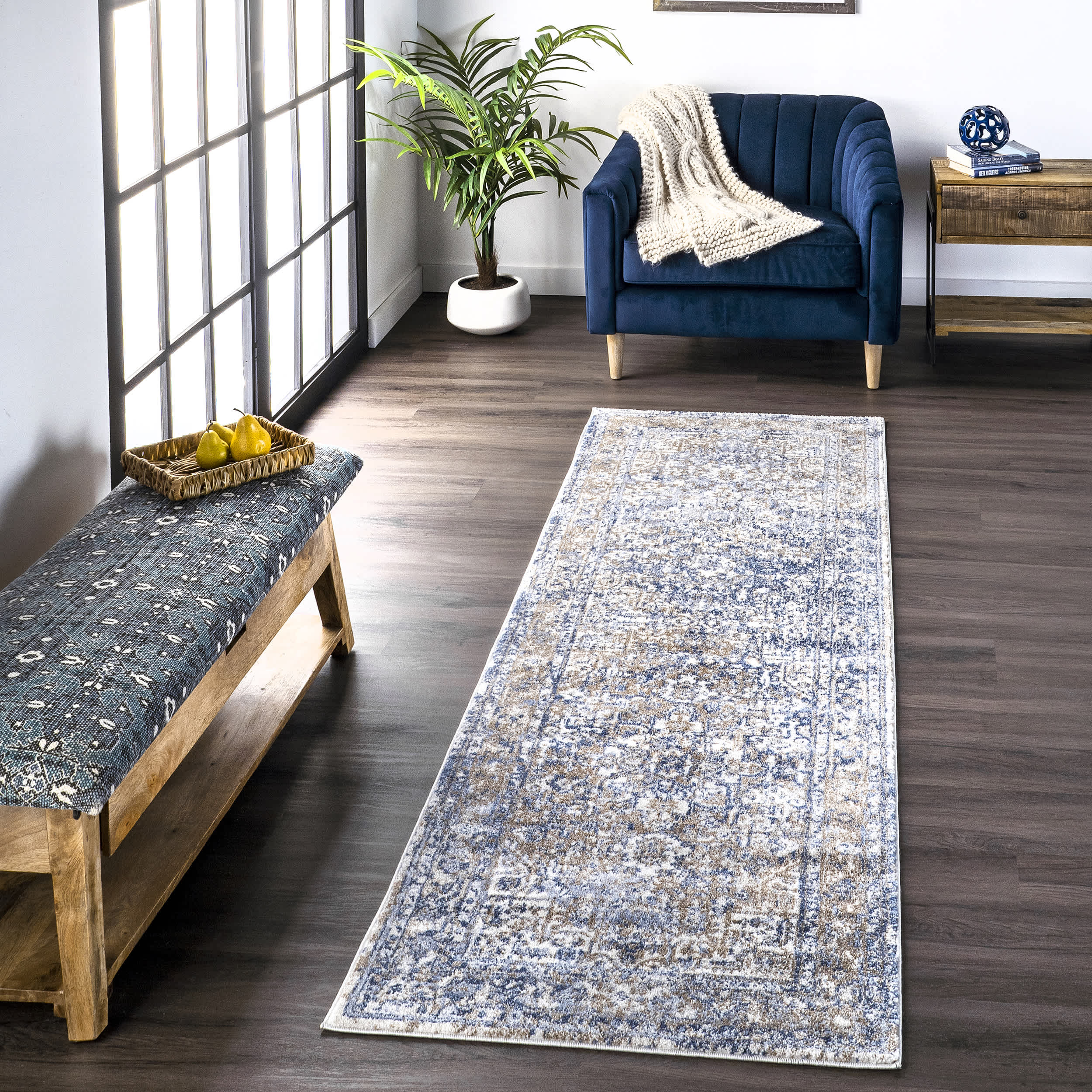 Vintage Lilah Medallion Area Rug - Image 5