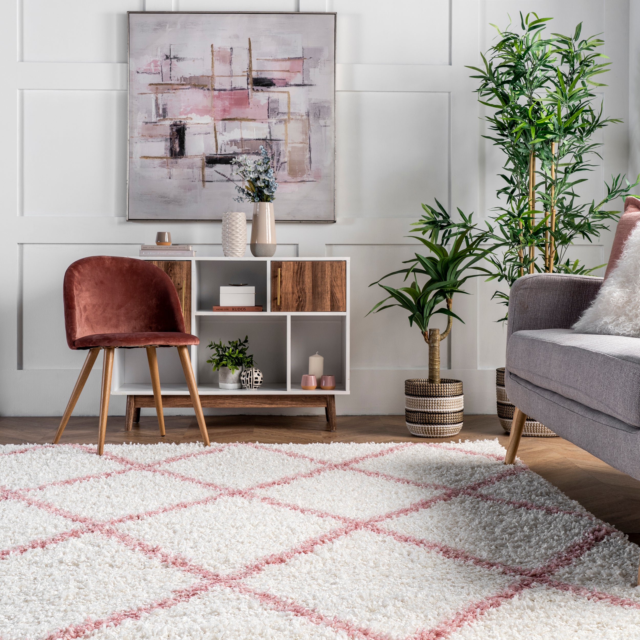 Tess Moroccan Shag Area Rug - Image 30