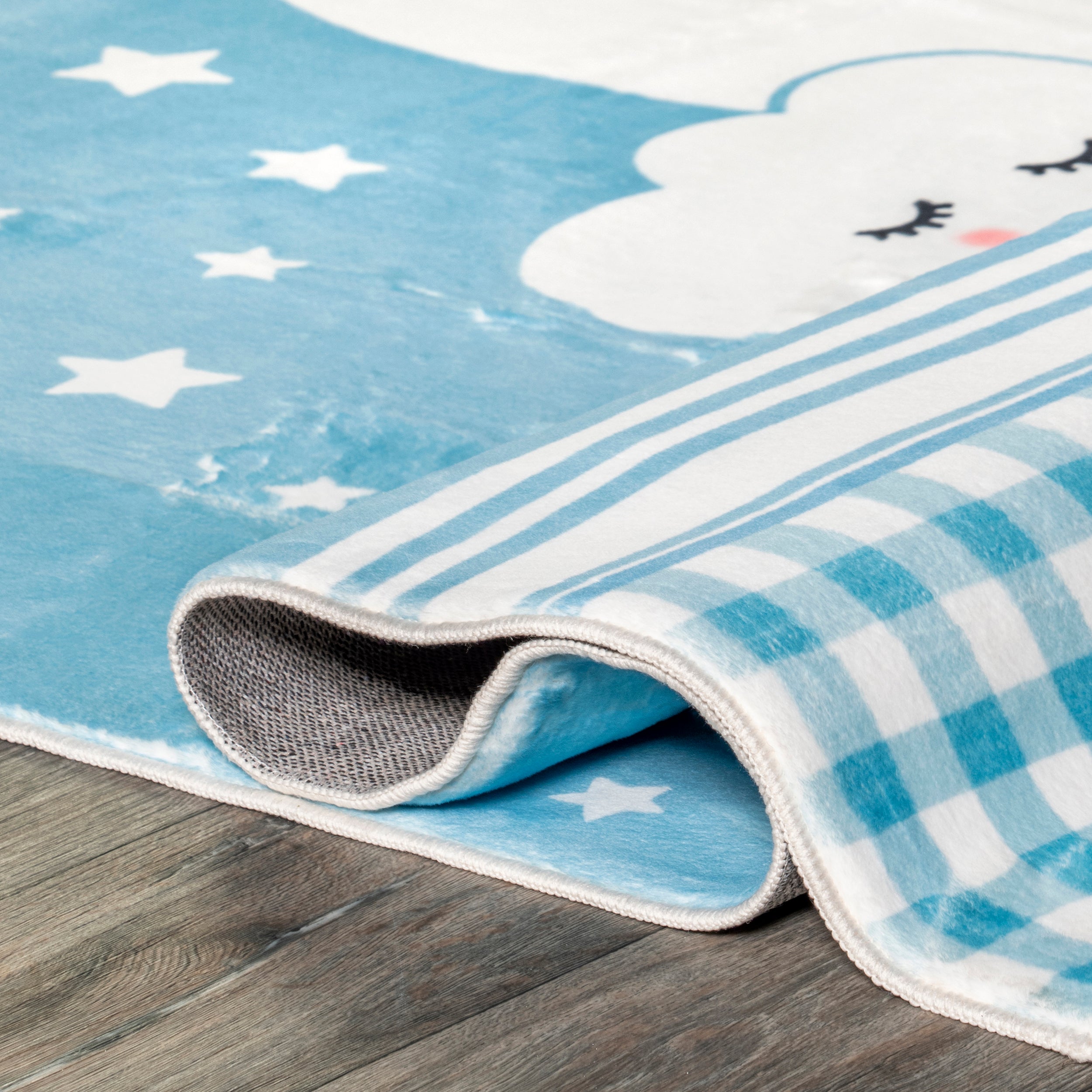 Peaceful Night Machine Washable Kids Area Rug - Image 13