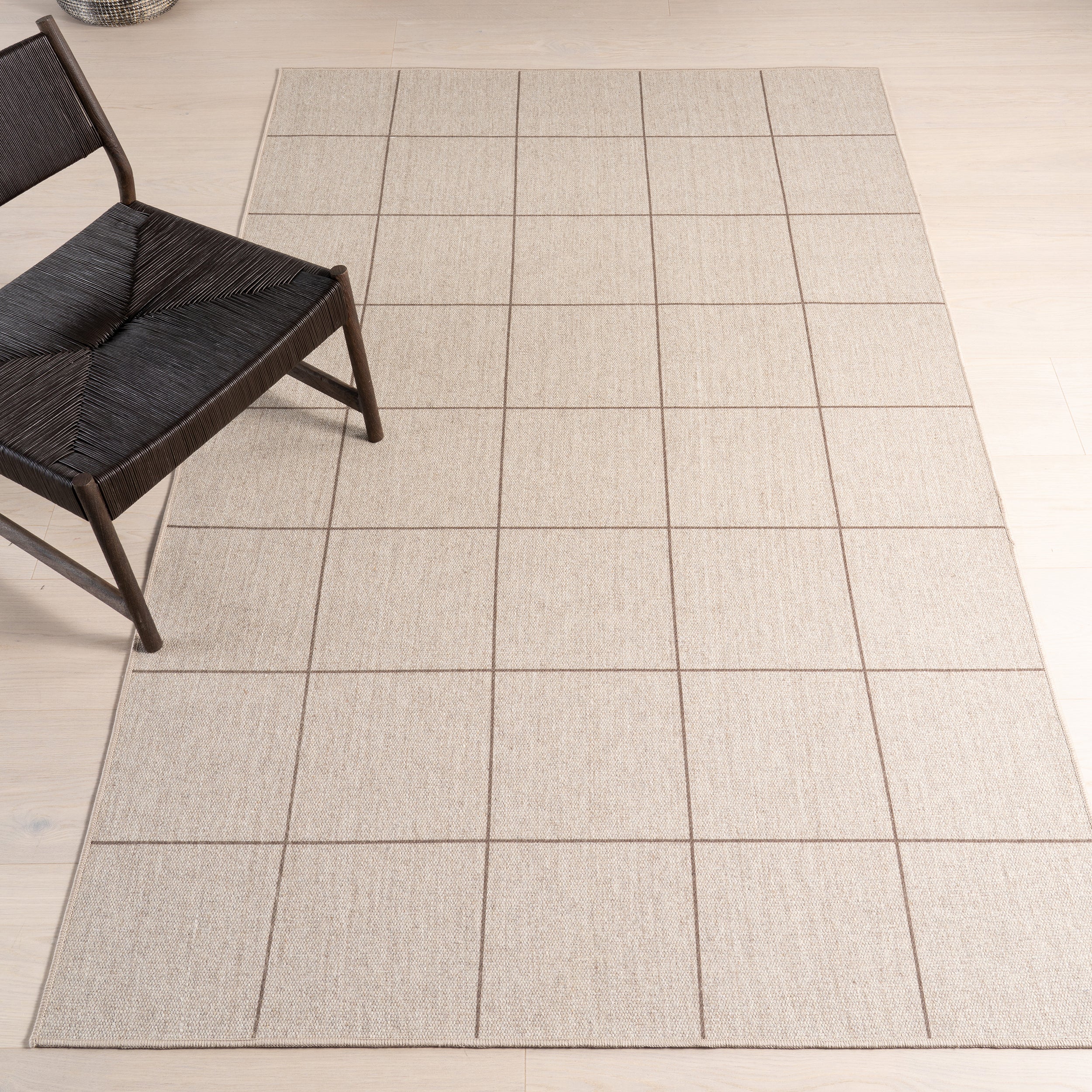 Calandra Checkered Machine Washable Area Rug - Image 2