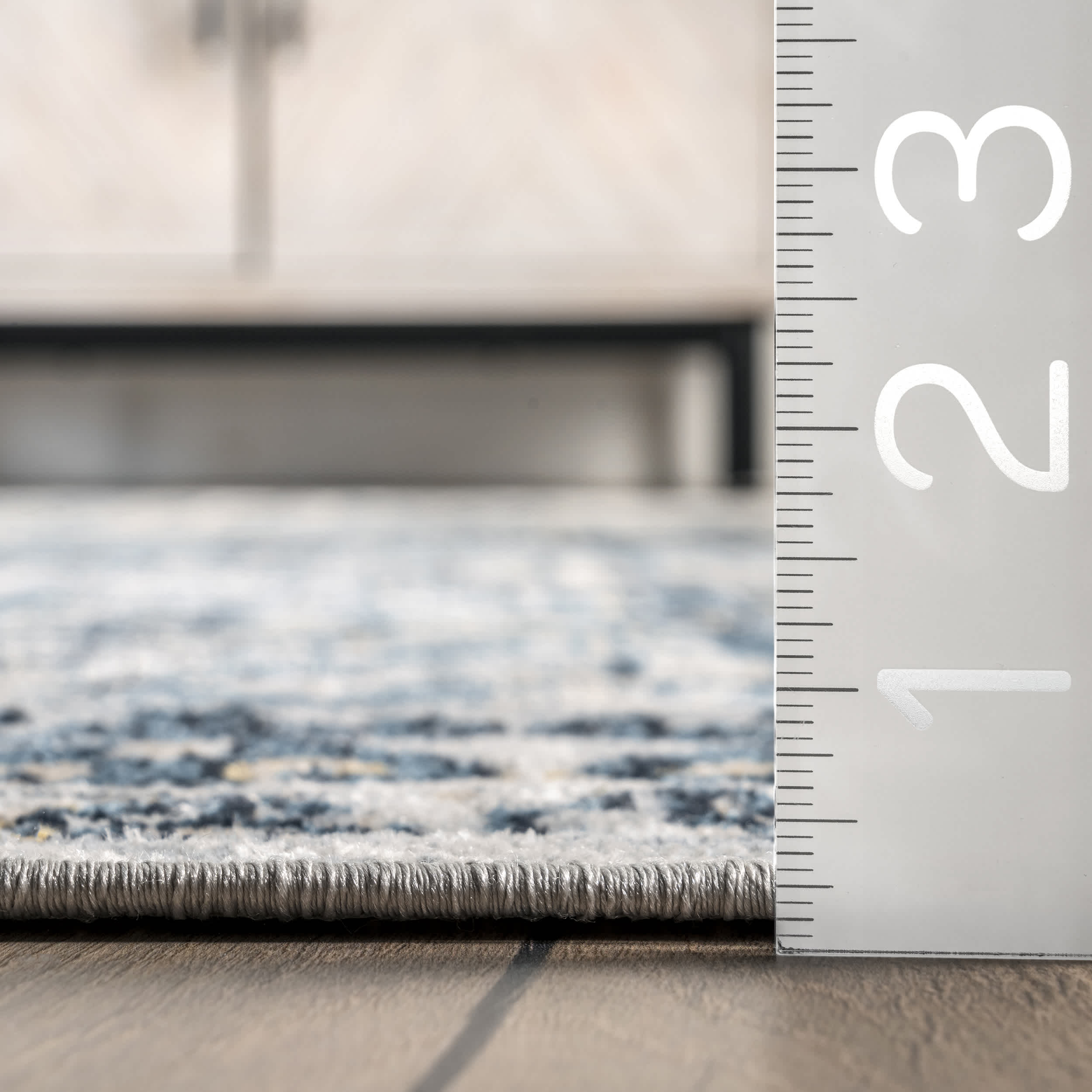 Sidney Machine Washable Vintage Diamond Area Rug - Image 3