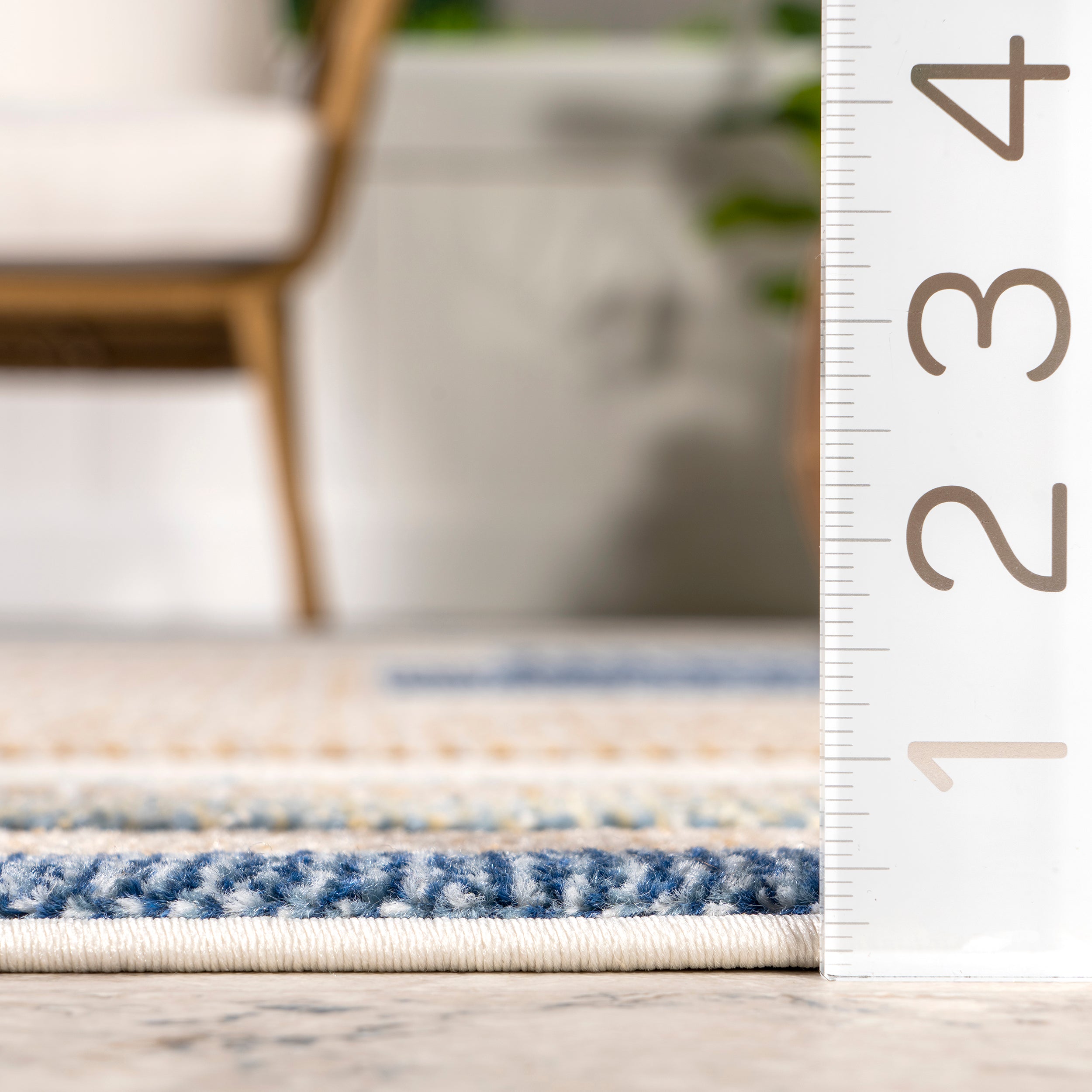 Adira Geometric Striped Indoor/Outdoor Area Rug - Image 3