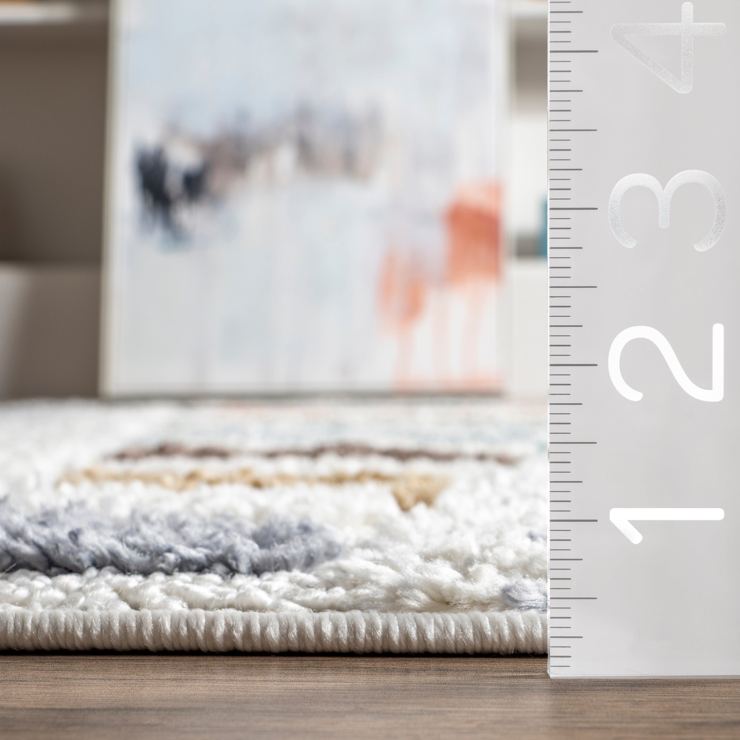 Iria Colorful Pyramid Kids Area Rug - Image 3