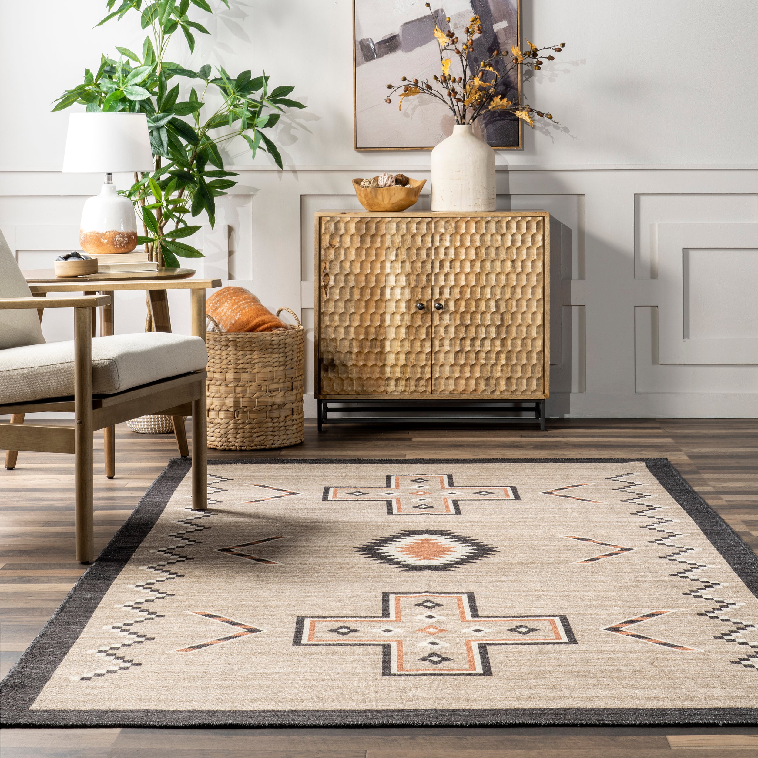 Colbie Tribal Machine Washable Area Rug - Image 8