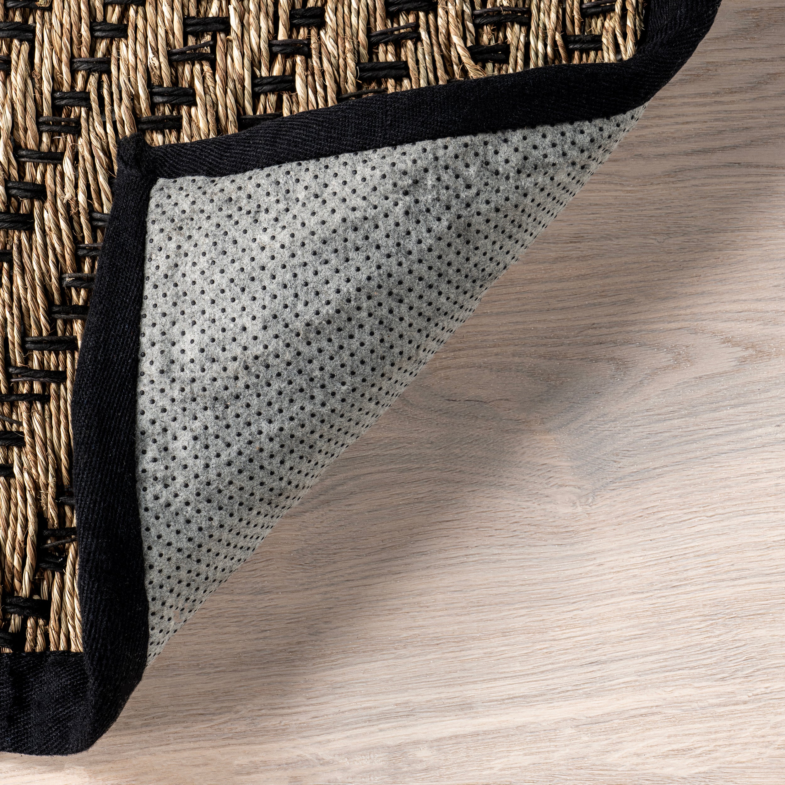 Meara Geometric Striped Seagrass Area Rug - Image 16