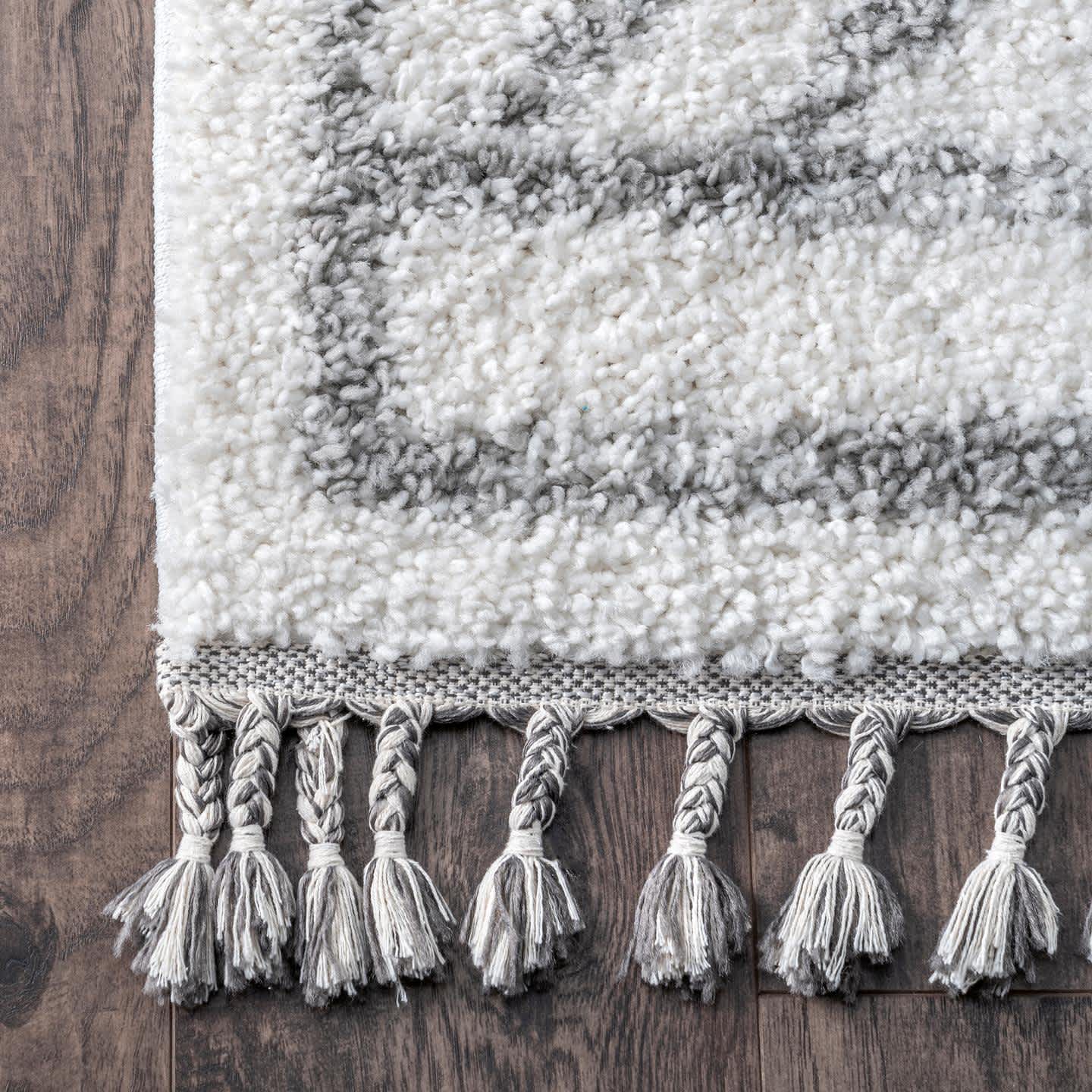 Mackie Moroccan Diamond Tassel Area Rug - Image 18