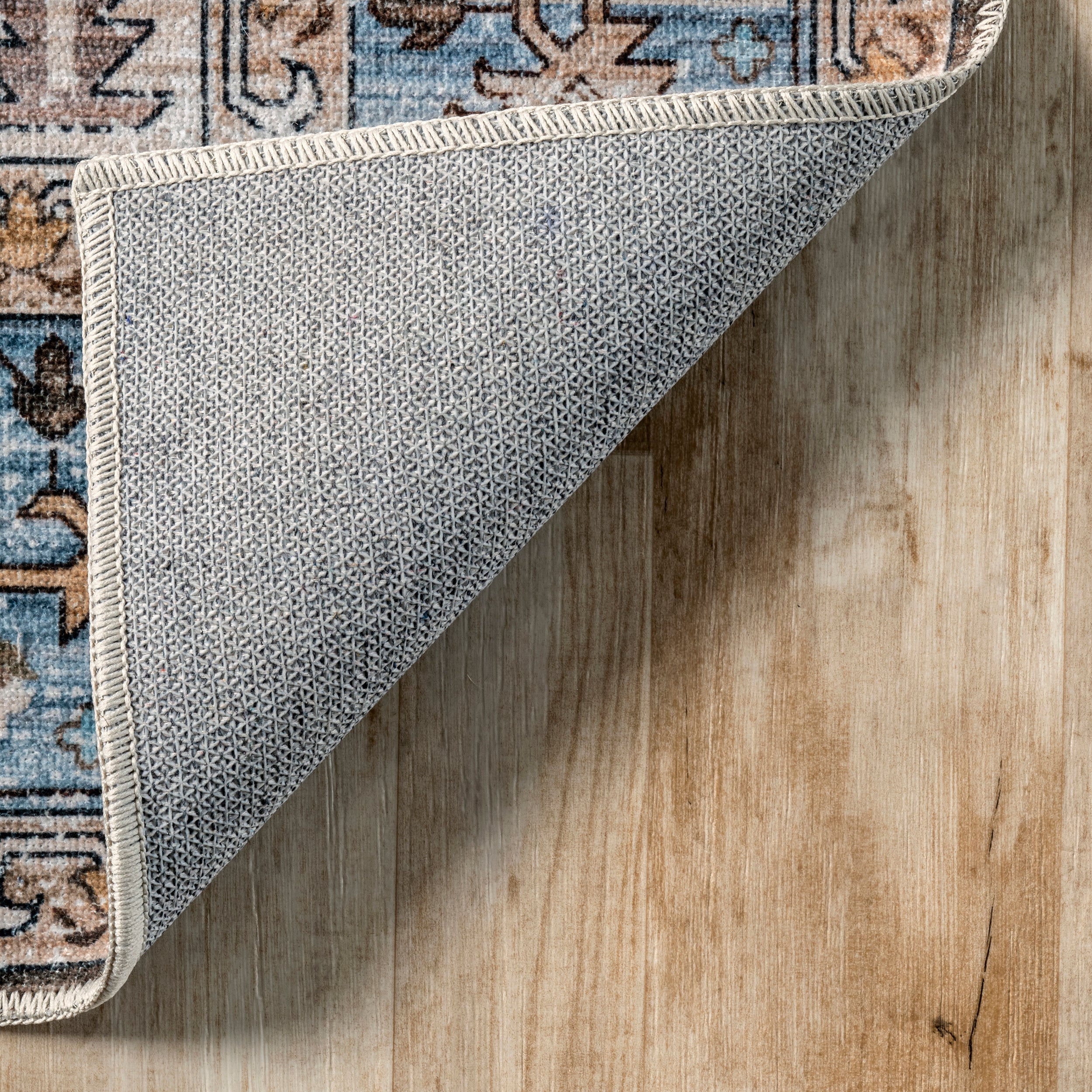 Gracie Distressed Medallion Machine Washable Area Rug - Image 20