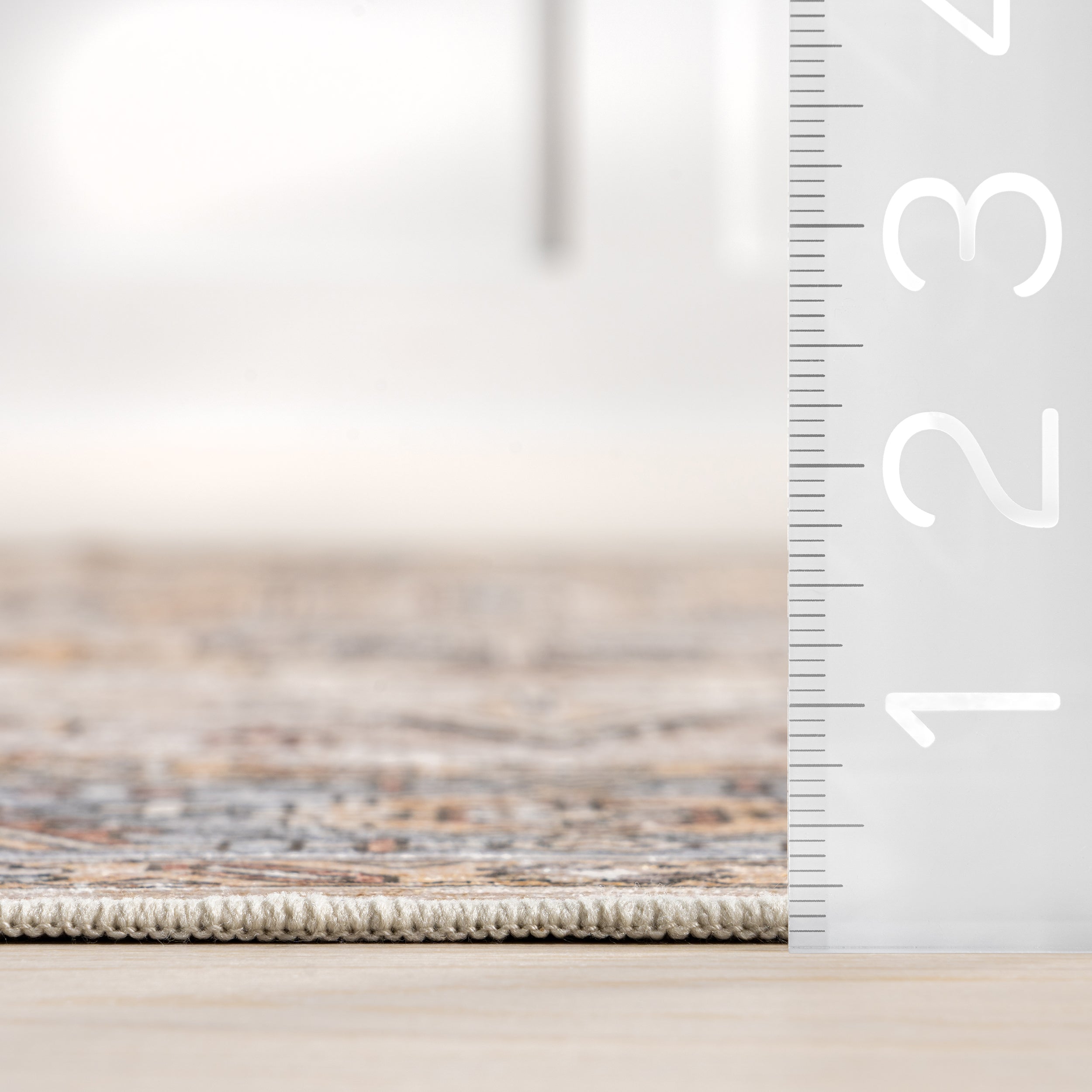 Purnima Medallion Spill Proof Machine Washable Area Rug - Image 3