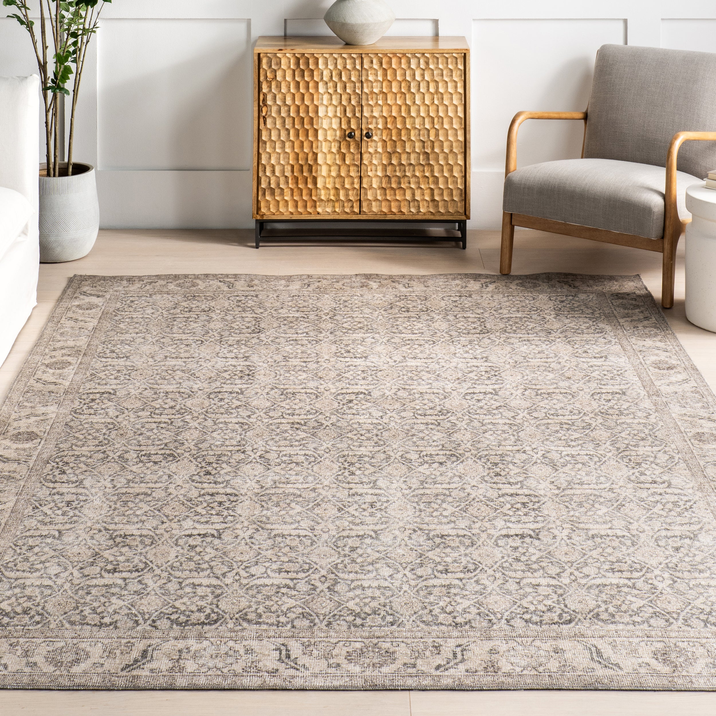 Hillstone Collection Calantha Traditional Vintage Medallion Area Rug - Image 9