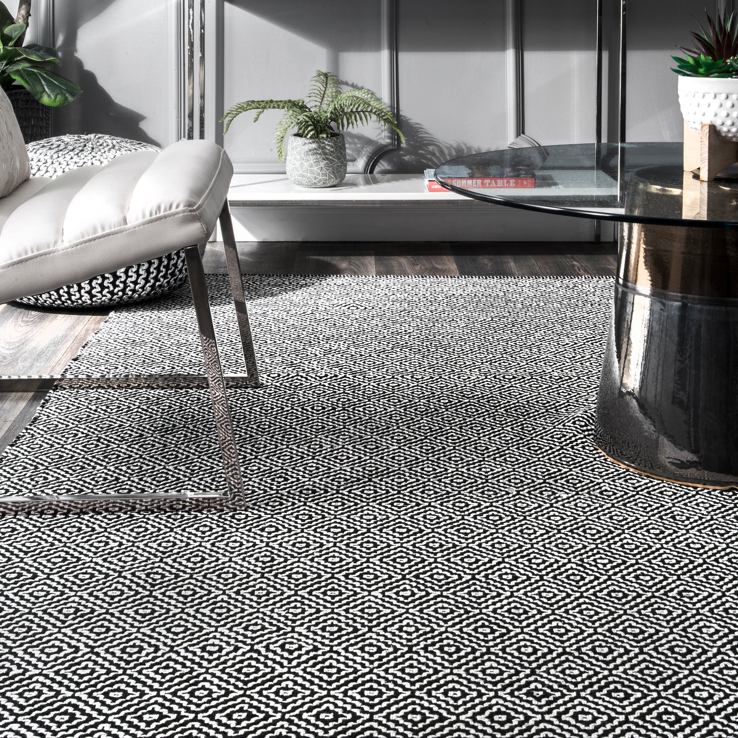 Lorretta Geometric Cotton Area Rug - Image 5