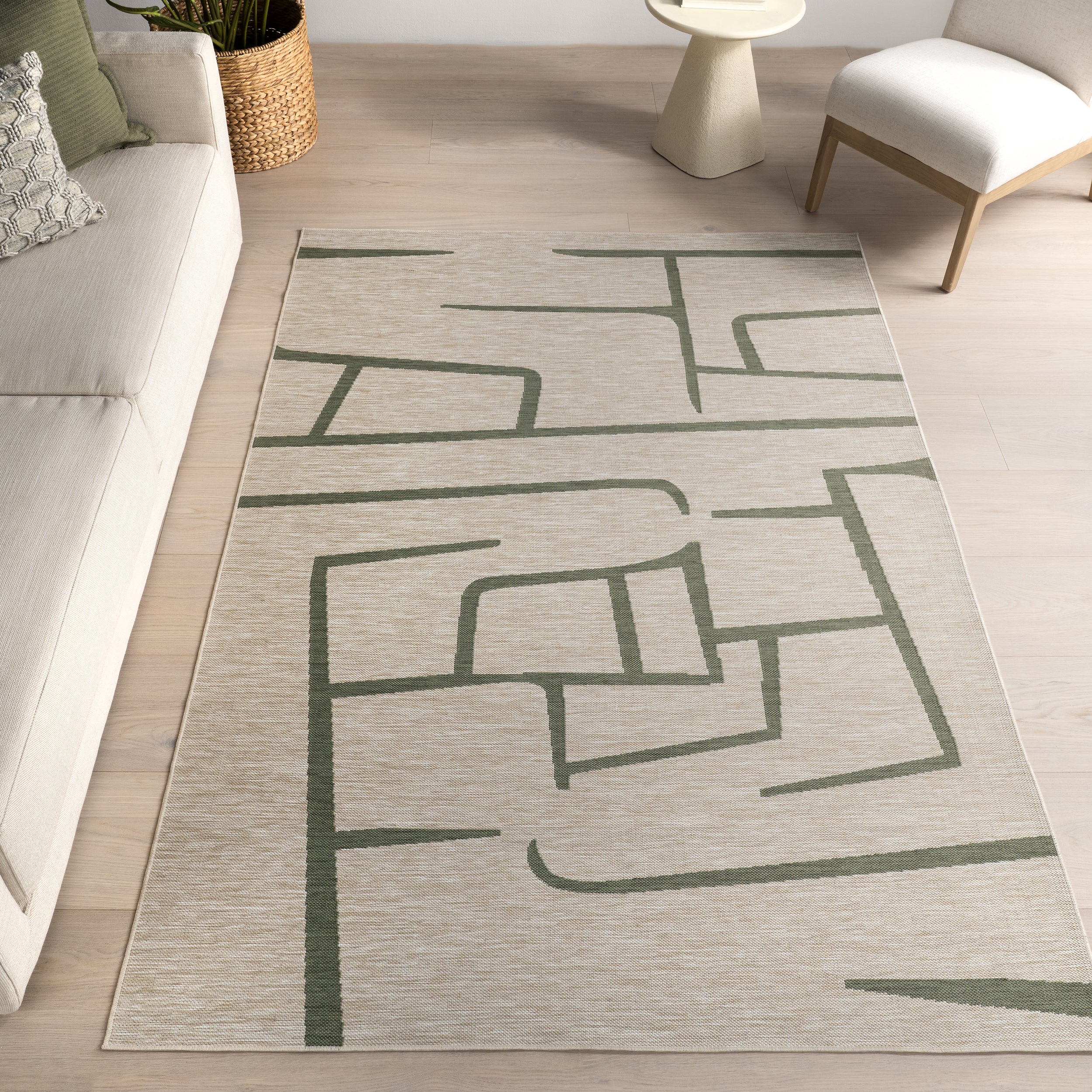 Atara Geometric Indoor/Outdoor Area Rug - Image 2